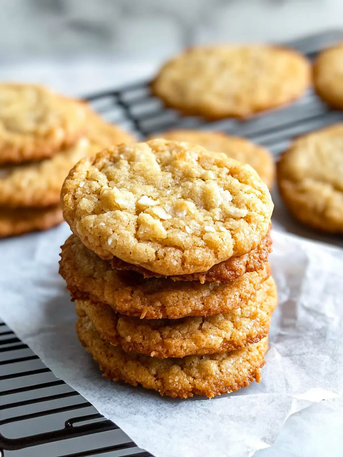 Chewy Toasted Coconut Cookies