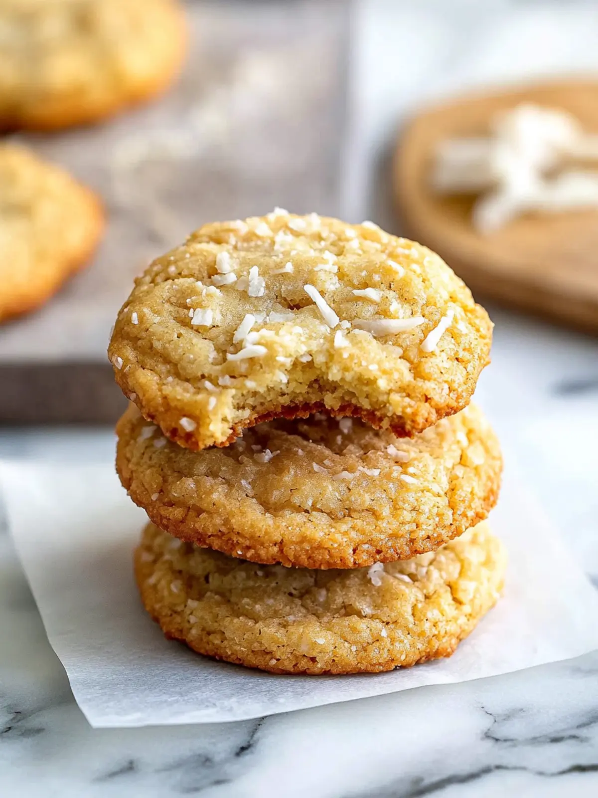 Chewy Toasted Coconut Cookies