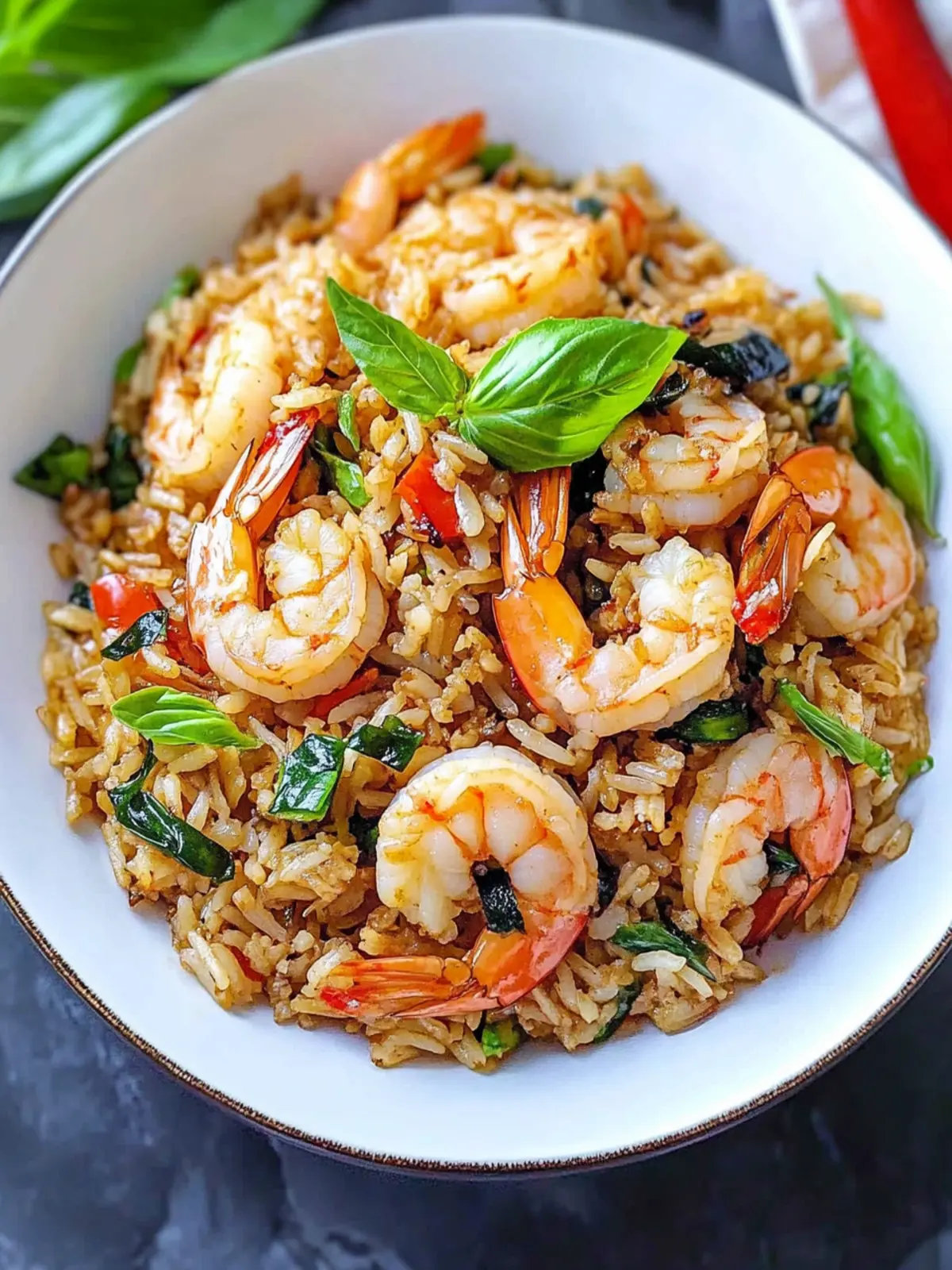 Savor Quick Thai Basil Shrimp Fried Rice for Dinner Delight 3 Thai Basil Shrimp Fried Rice