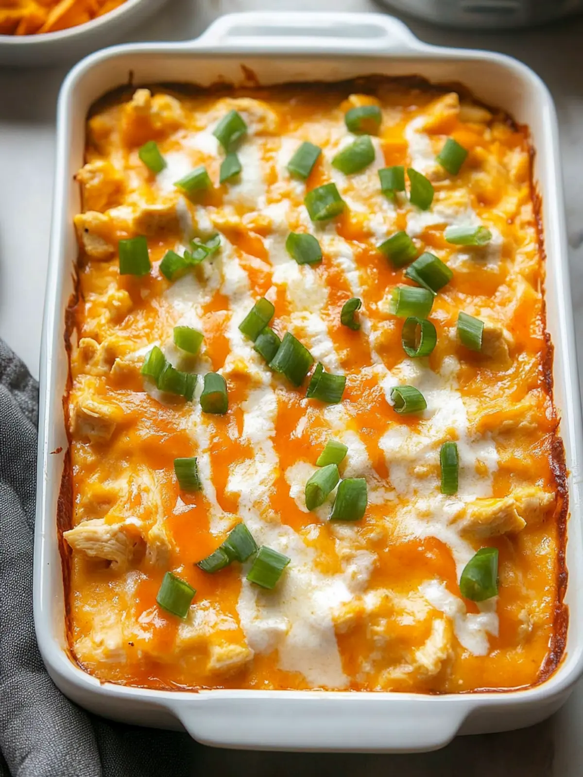 Irresistible Creamy Buffalo Chicken Casserole: Comfort Food