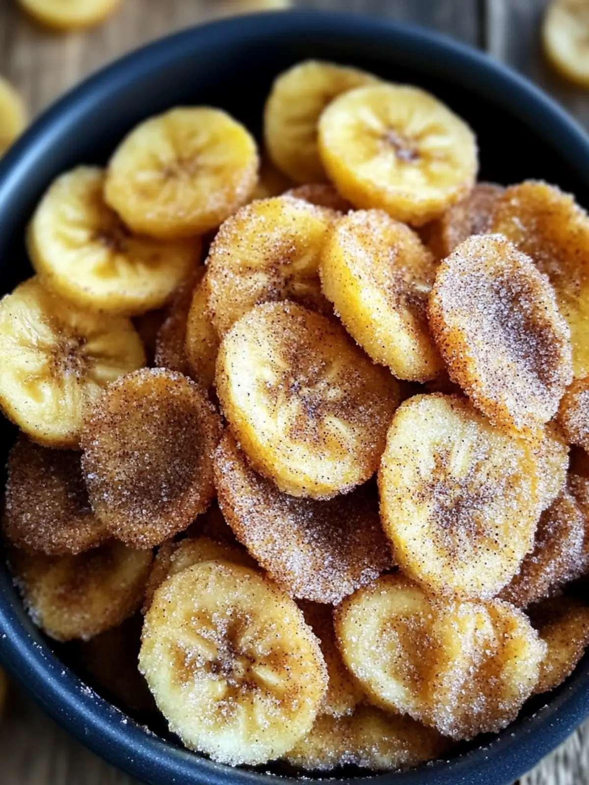 Quick & Easy Cinnamon-Sugar Air Fryer Banana Chips to Crave! 2 Quick & Easy Cinnamon-Sugar Air Fryer Banana Chips