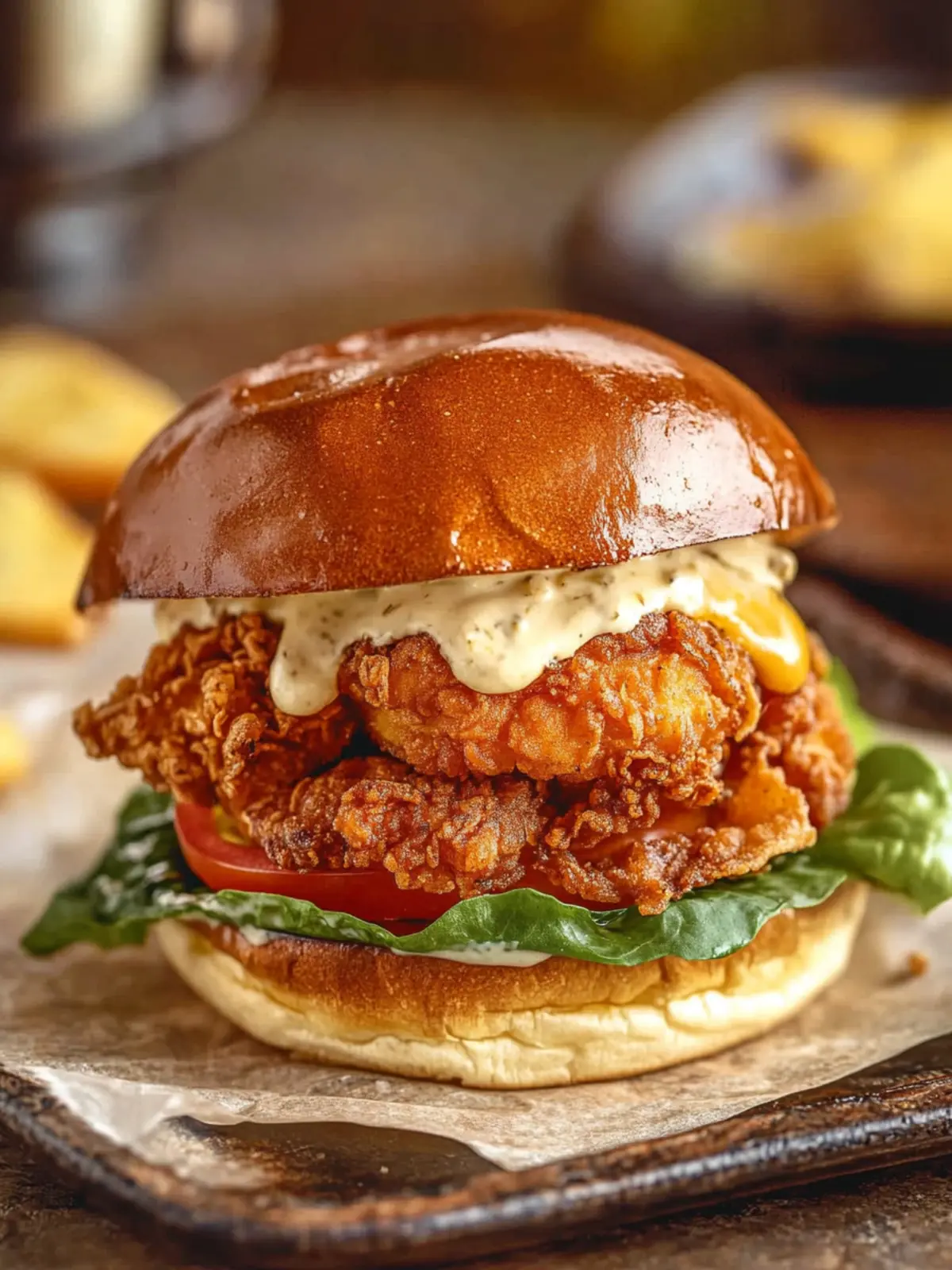 Cowboy Butter Crispy Chicken Sandwich for Ultimate Flavor Fun 4 Cowboy Butter Crispy Chicken Sandwich