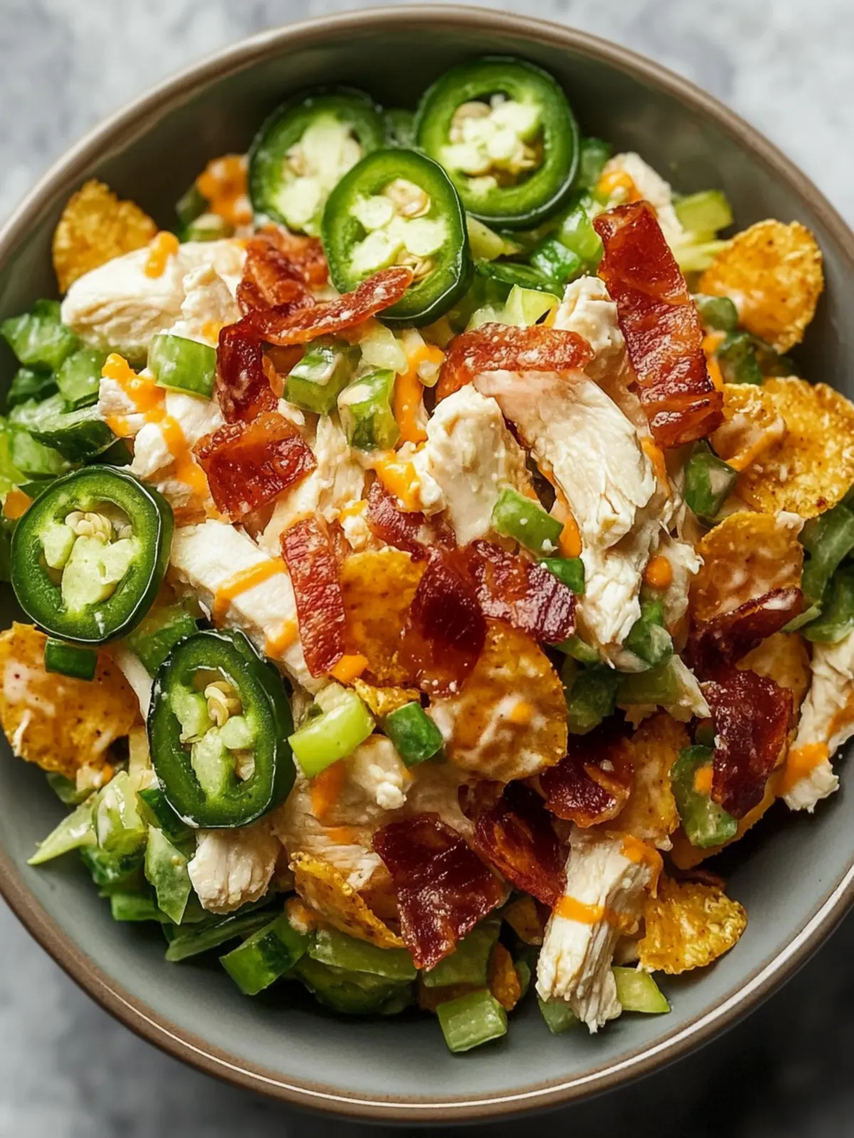 Jalapeno Popper Keto Chicken Salad