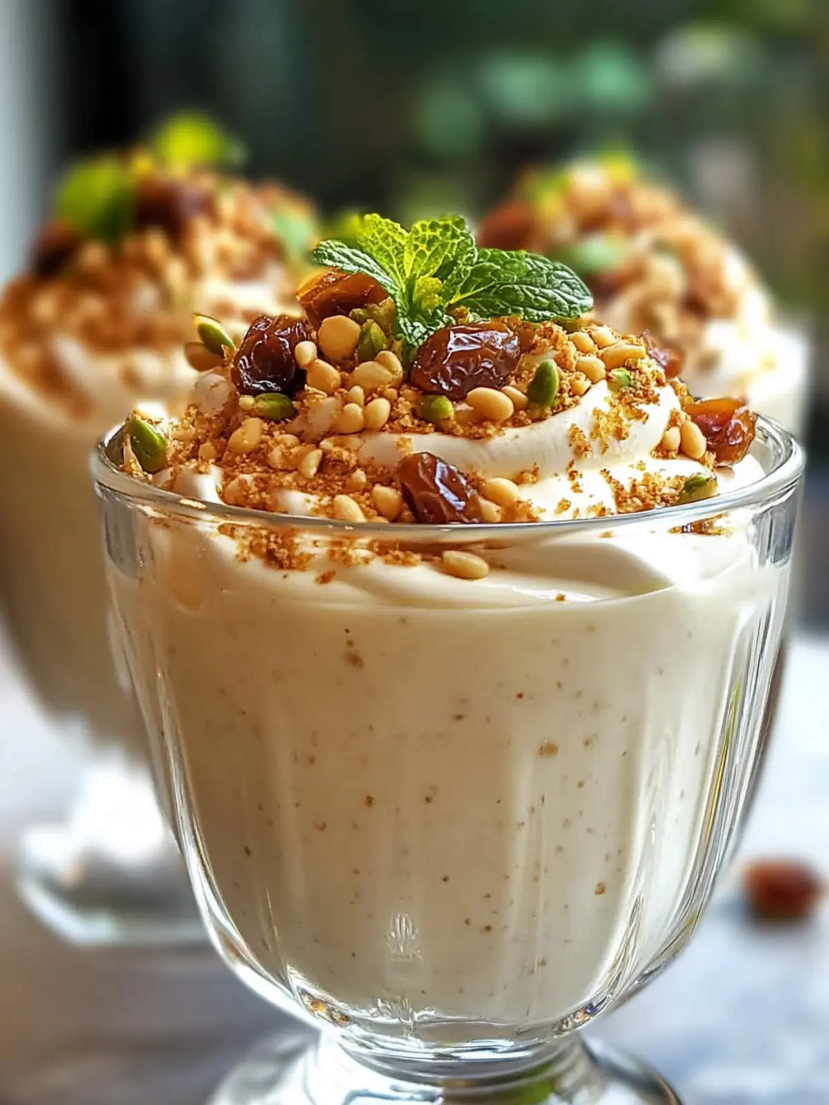 Easy Lebanese Date Blossom Mousse Dessert
