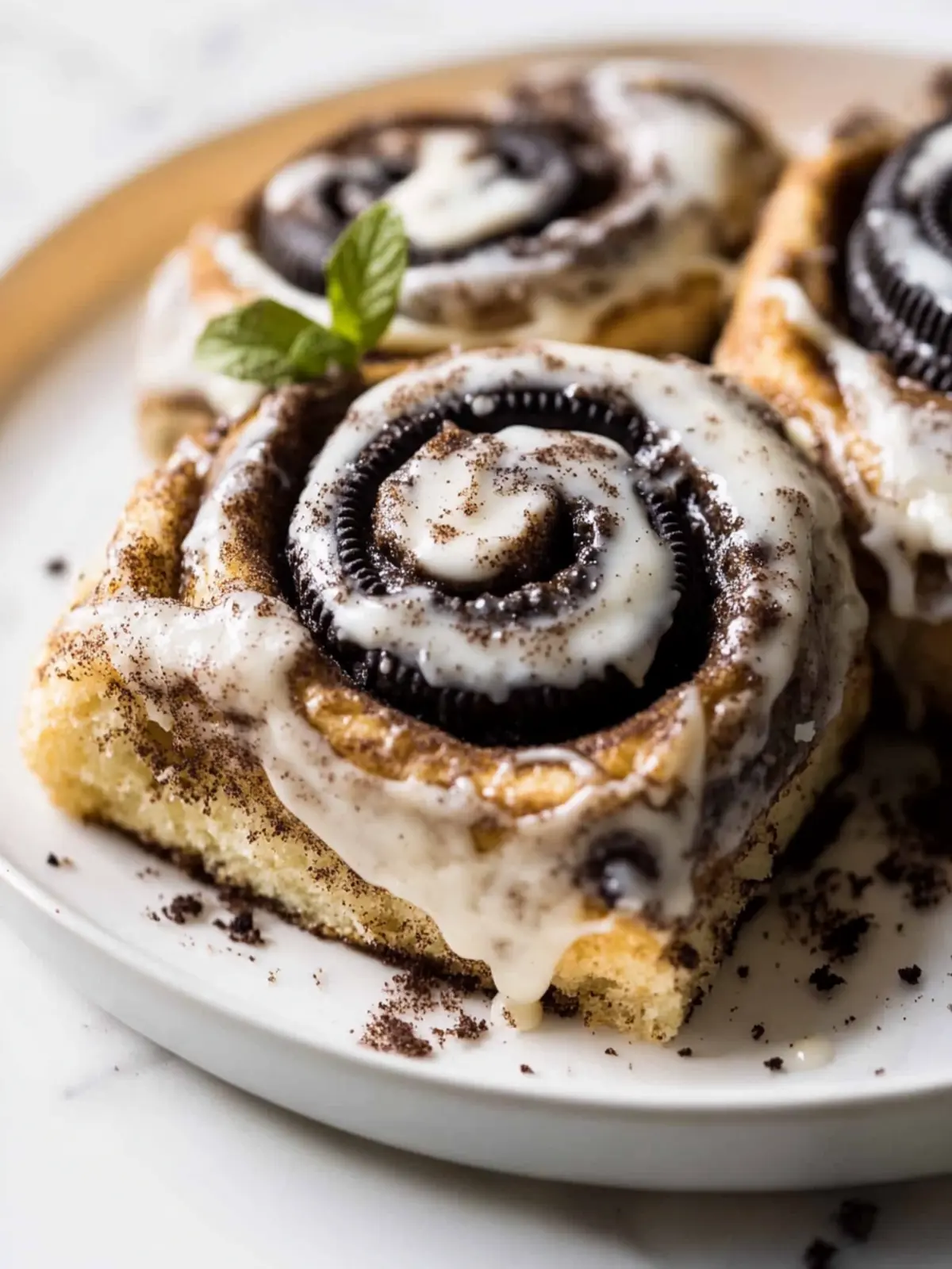 Gooey Cookies and Cream Oreo Cinnamon Rolls That Wow Your Tastebuds 4 GOOEY Cookies and Cream Oreo Cinnamon Rolls