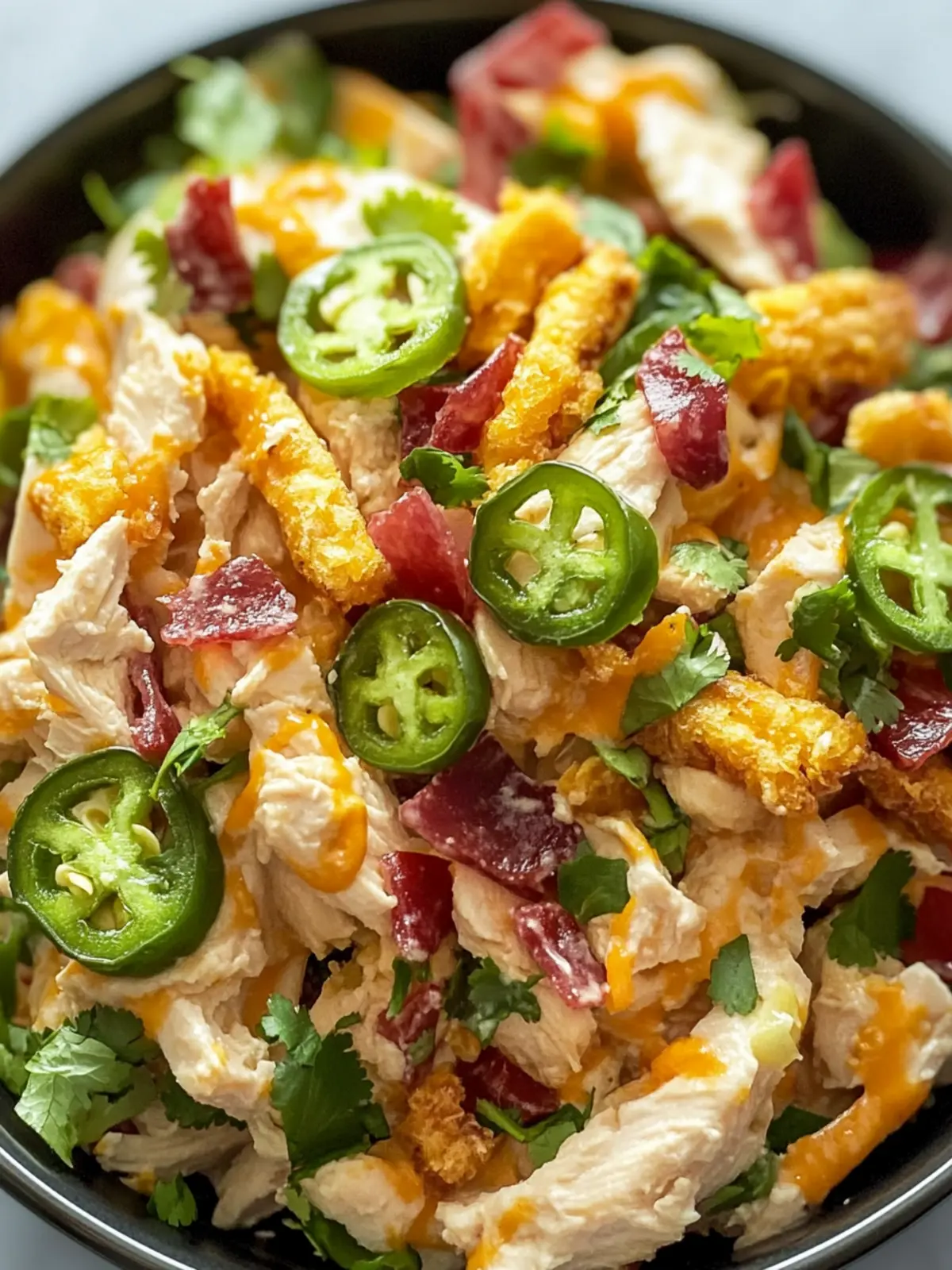 Jalapeno Popper Keto Chicken Salad