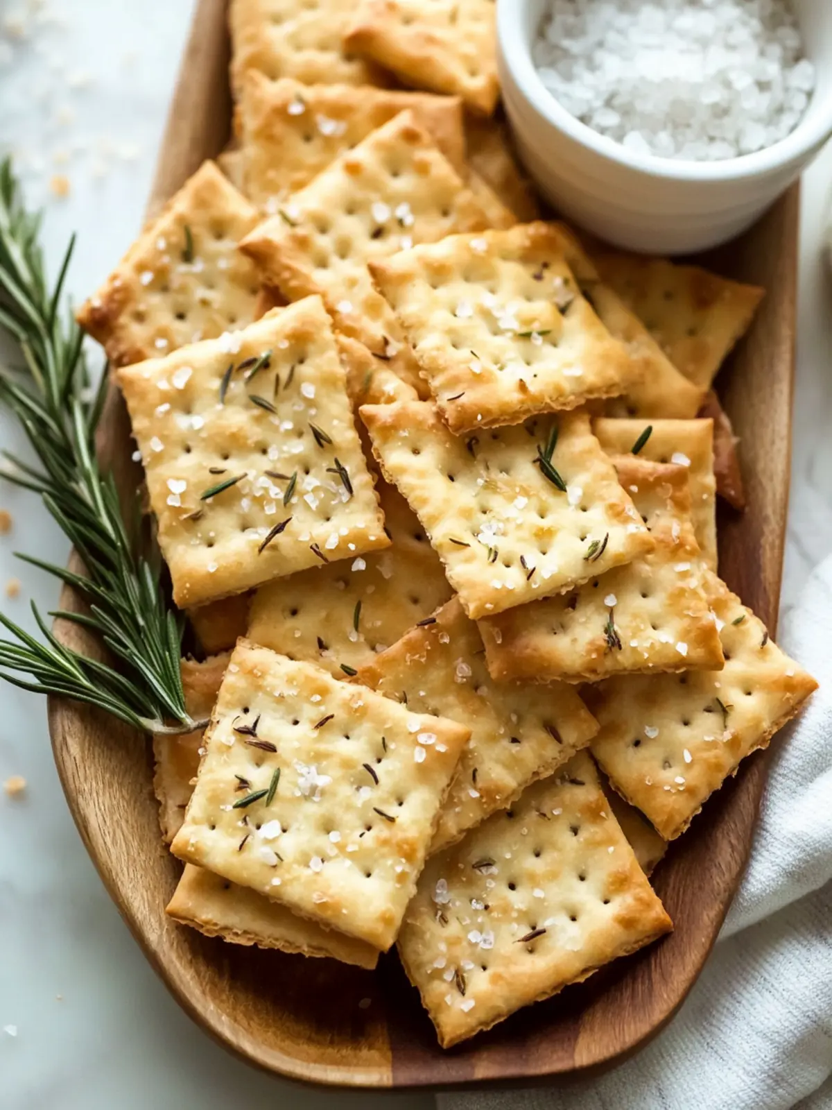 Easy Homemade Rosemary Sea Salt Crackers That Impress Every Time