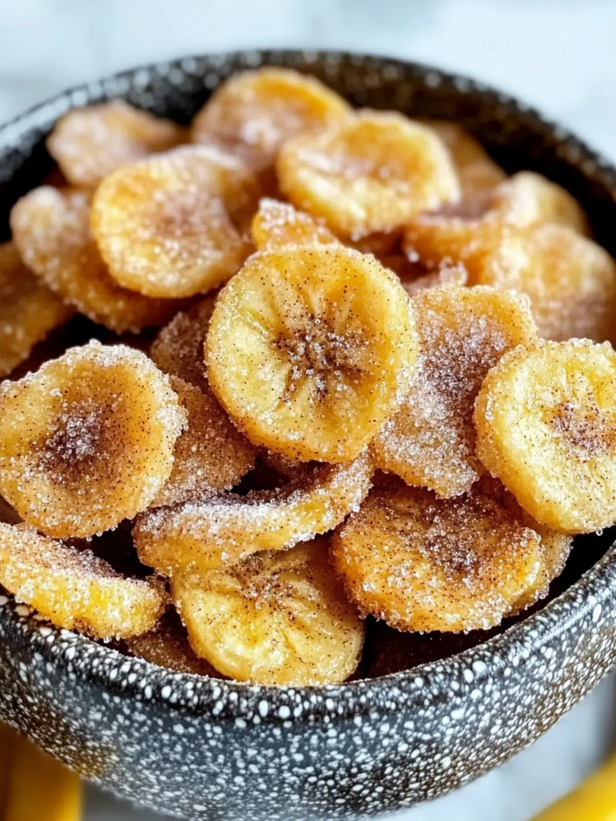 Quick & Easy Cinnamon-Sugar Air Fryer Banana Chips to Crave! 4 Quick & Easy Cinnamon-Sugar Air Fryer Banana Chips