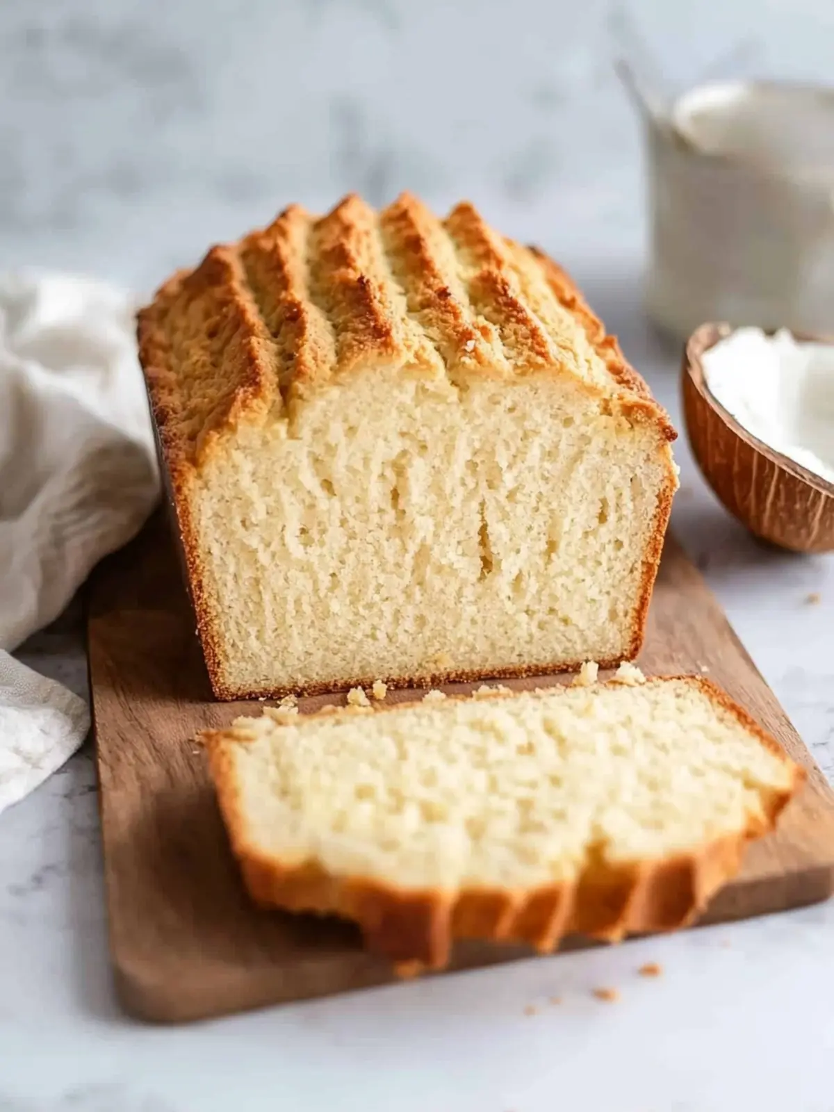 Keto Coconut Bread: Nut-Free Delight That's Irresistibly Fluffy 3 Keto Coconut Bread