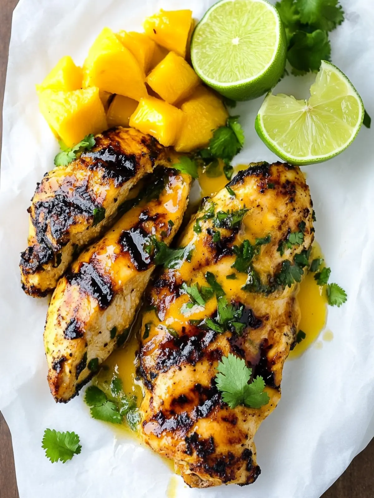 Zesty Grilled Mango Lime Chicken: A 30-Minute Delight 4 Grilled Mango Lime Chicken (30 minute meal)