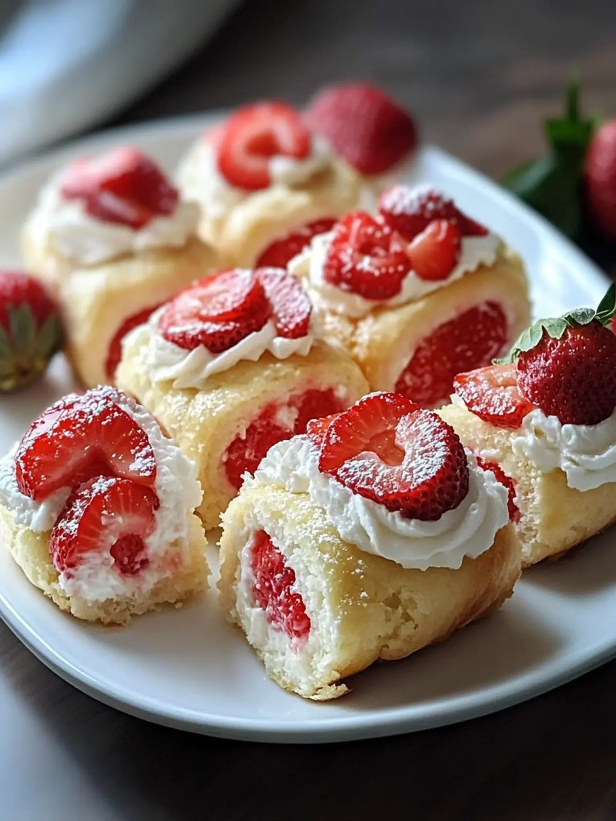 Strawberry Cheesecake Sweet Rolls That Will Make You Smile 3 Strawberry Cheesecake Sweet Rolls