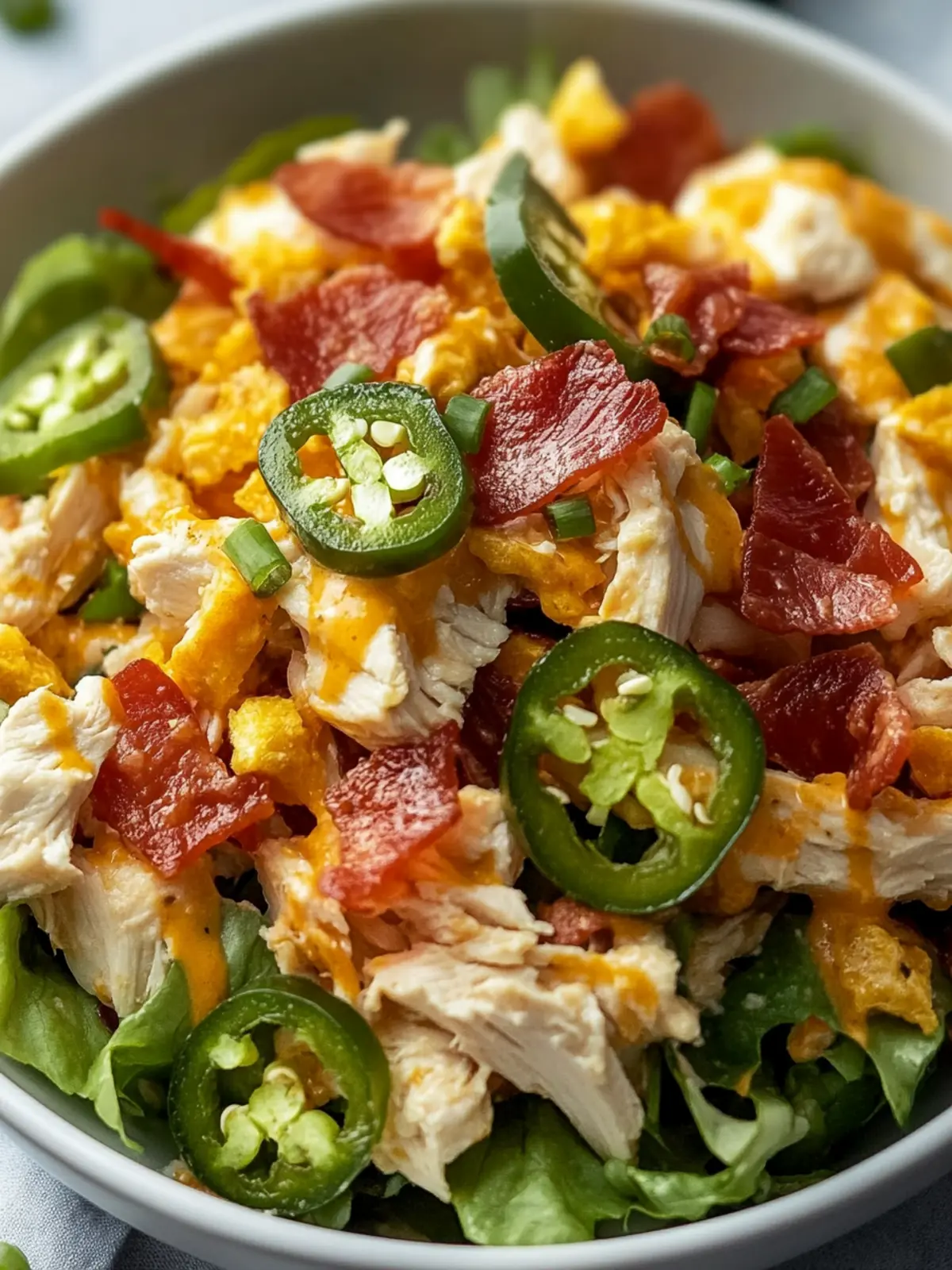 Jalapeno Popper Keto Chicken Salad
