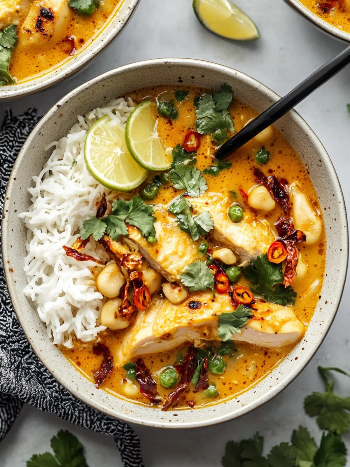 Lemongrass Broth Bowls with Yellow Curry Chicken