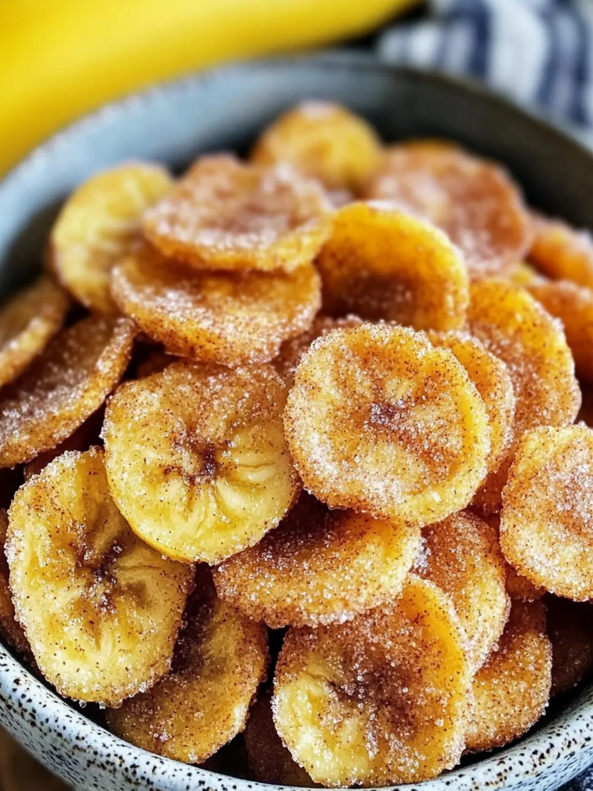 Quick & Easy Cinnamon-Sugar Air Fryer Banana Chips to Crave! 5 Quick & Easy Cinnamon-Sugar Air Fryer Banana Chips