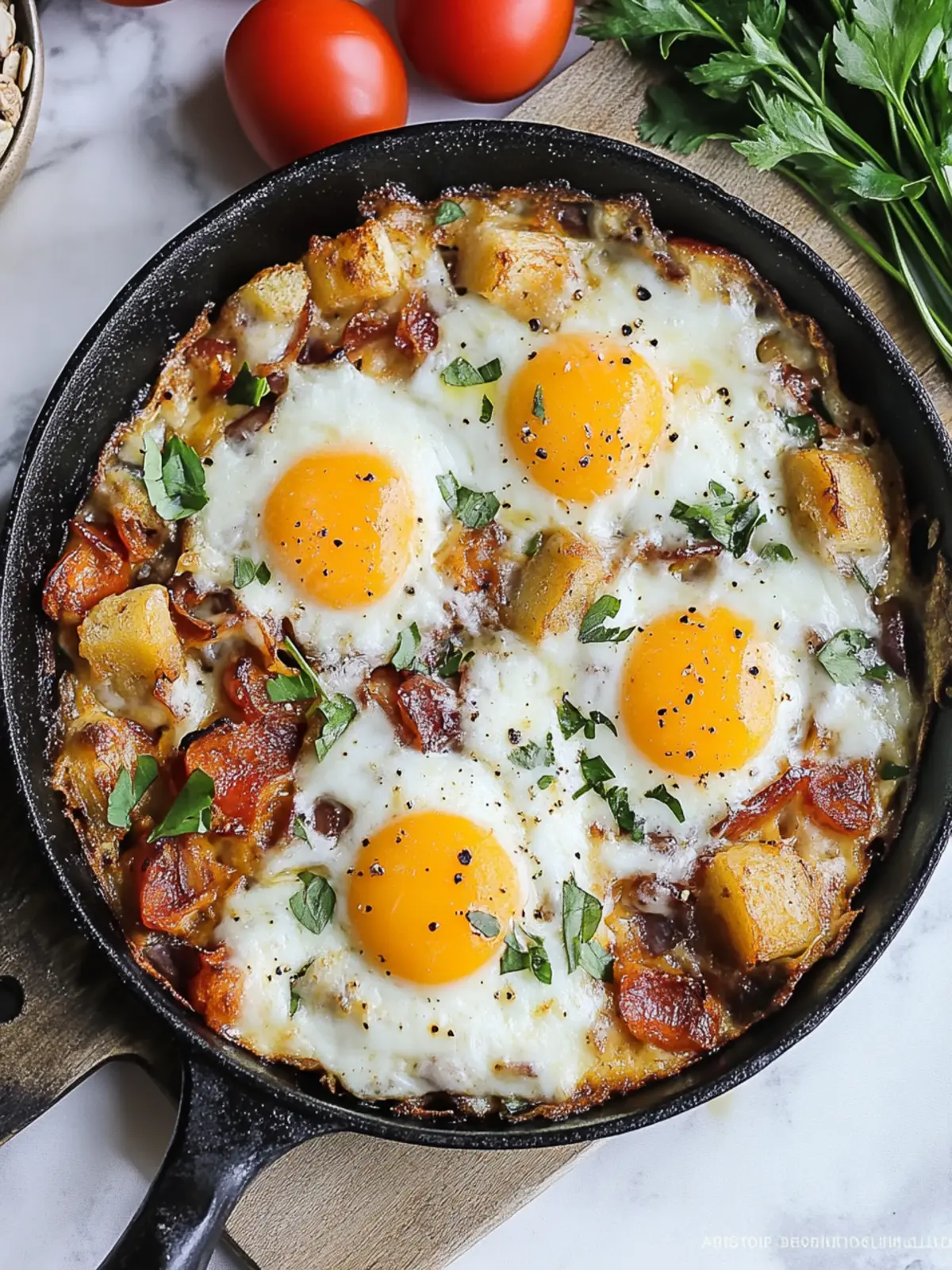 Sizzle Up Your Morning with a Cheesy Breakfast Skillet 4 Breakfast Skillet