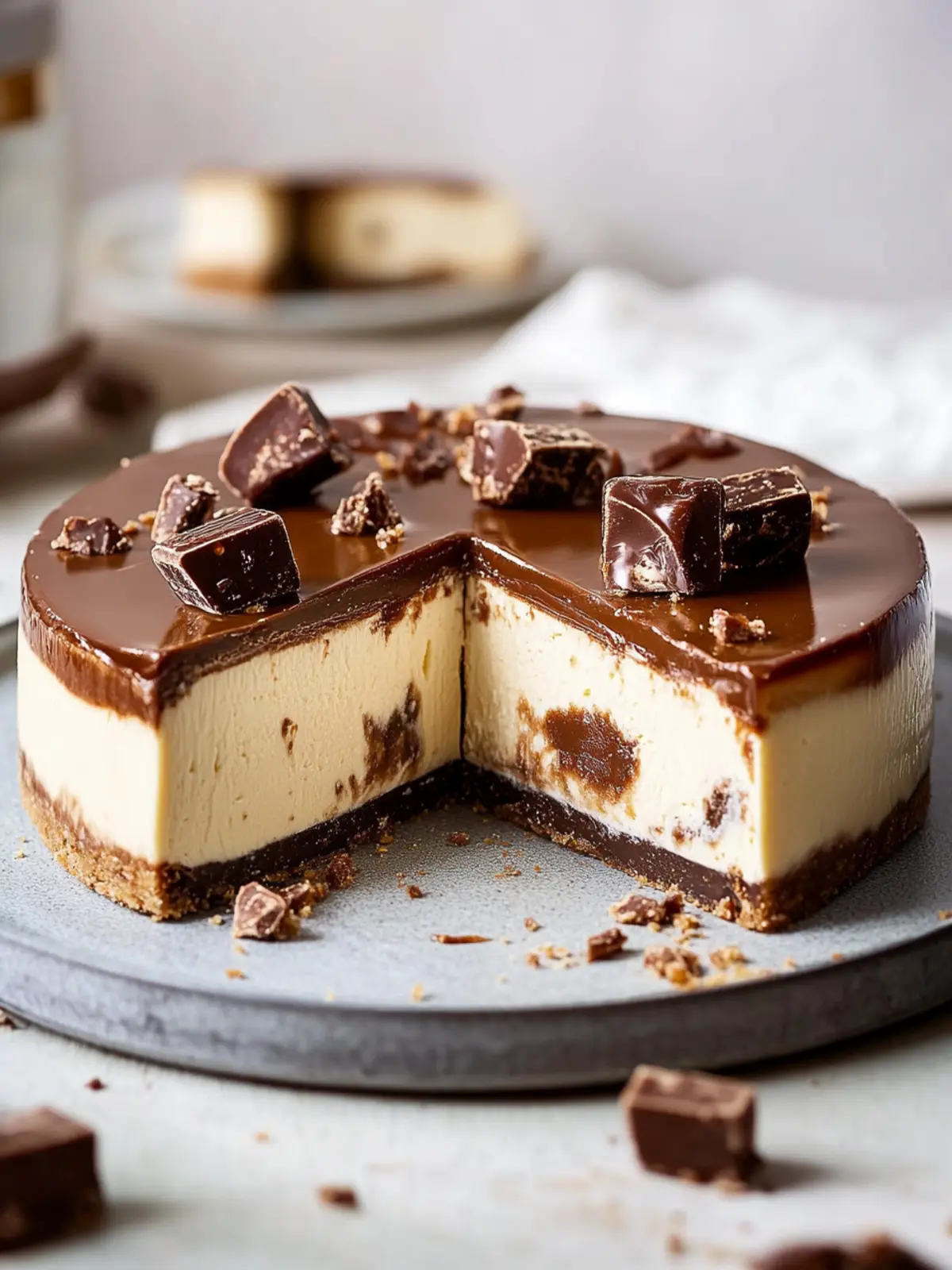 Decadent Twix Cheesecake Recipe You Can't Resist! 5 Twix Cheesecake