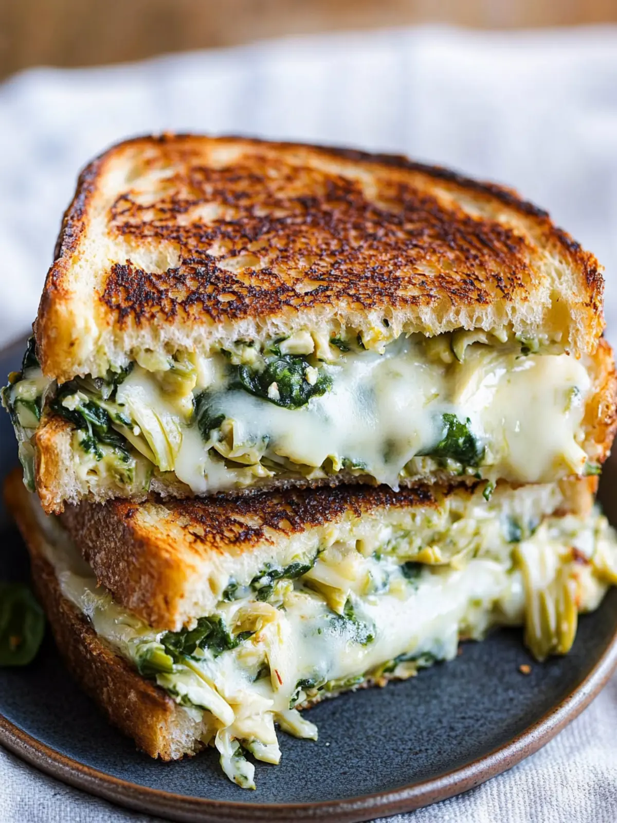 Spinach Artichoke Grilled Cheese: A Melty Dream Sandwich 3 Spinach Artichoke Grilled Cheese