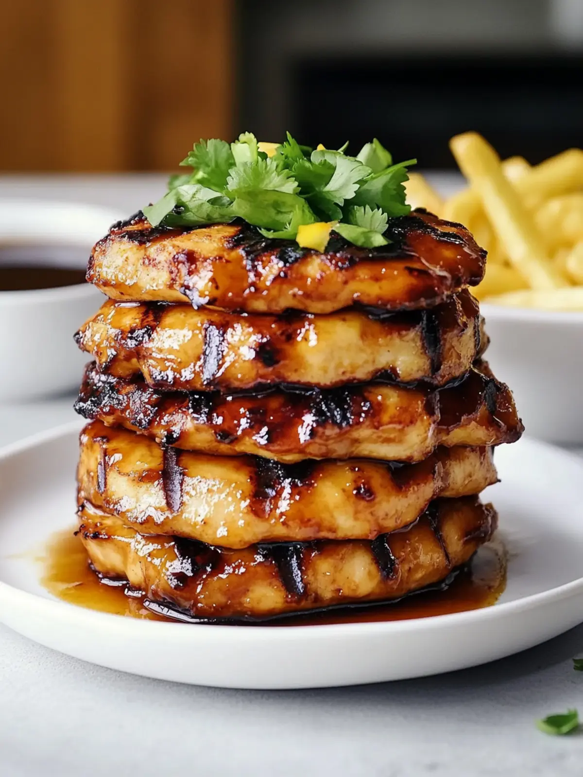 Hawaiian Huli Huli Chicken Stack