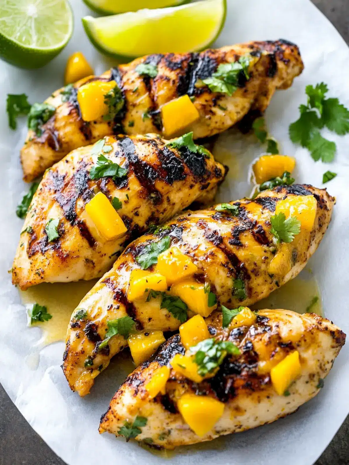 Zesty Grilled Mango Lime Chicken: A 30-Minute Delight 5 Grilled Mango Lime Chicken (30 minute meal)