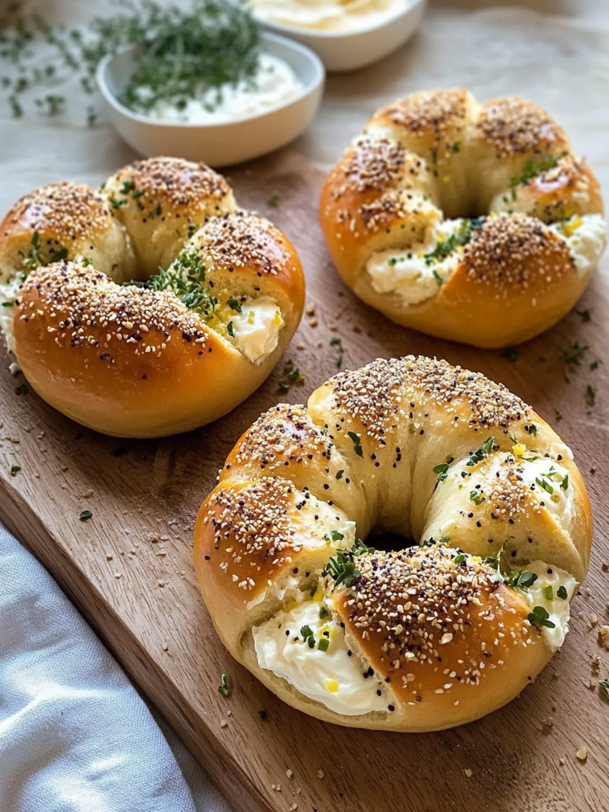 Cream Cheese Stuffed Garlic Bagels: Your New Favorite Snack 3 Cream Cheese Stuffed Garlic Bagel