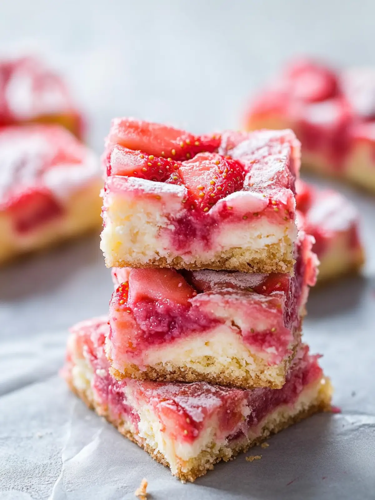 Irresistible Strawberry White Chocolate Gooey Bars in 5 Steps 5 Strawberry White Chocolate Gooey Bars