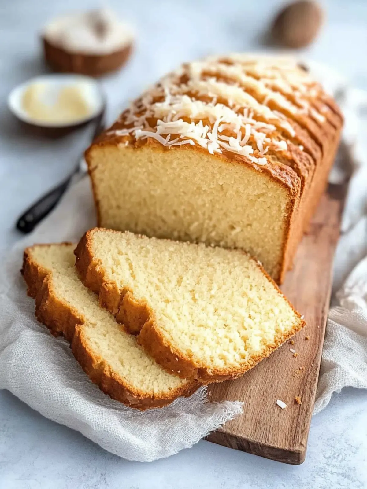 Keto Coconut Bread: Nut-Free Delight That's Irresistibly Fluffy 2 Keto Coconut Bread