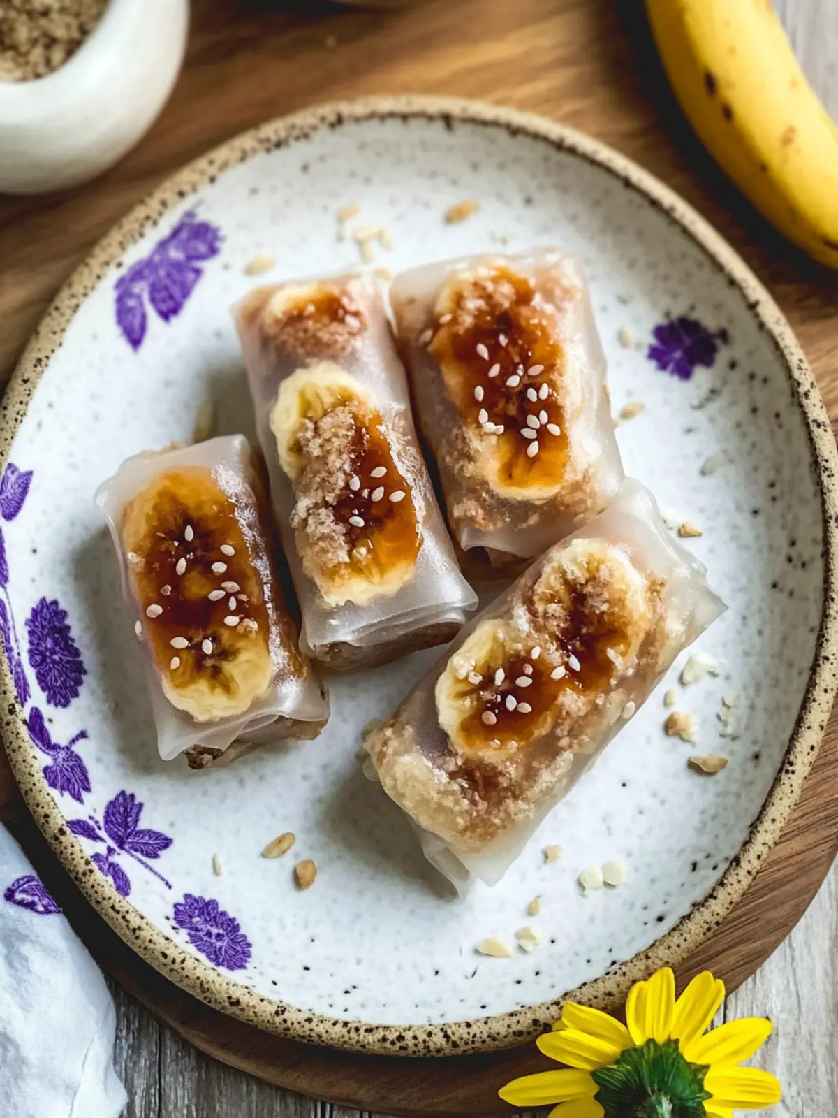 Caramelized Banana Crispy Rice Paper Rolls You’ll Crave Daily 3 Caramelized Banana Crispy Rice Paper Rolls
