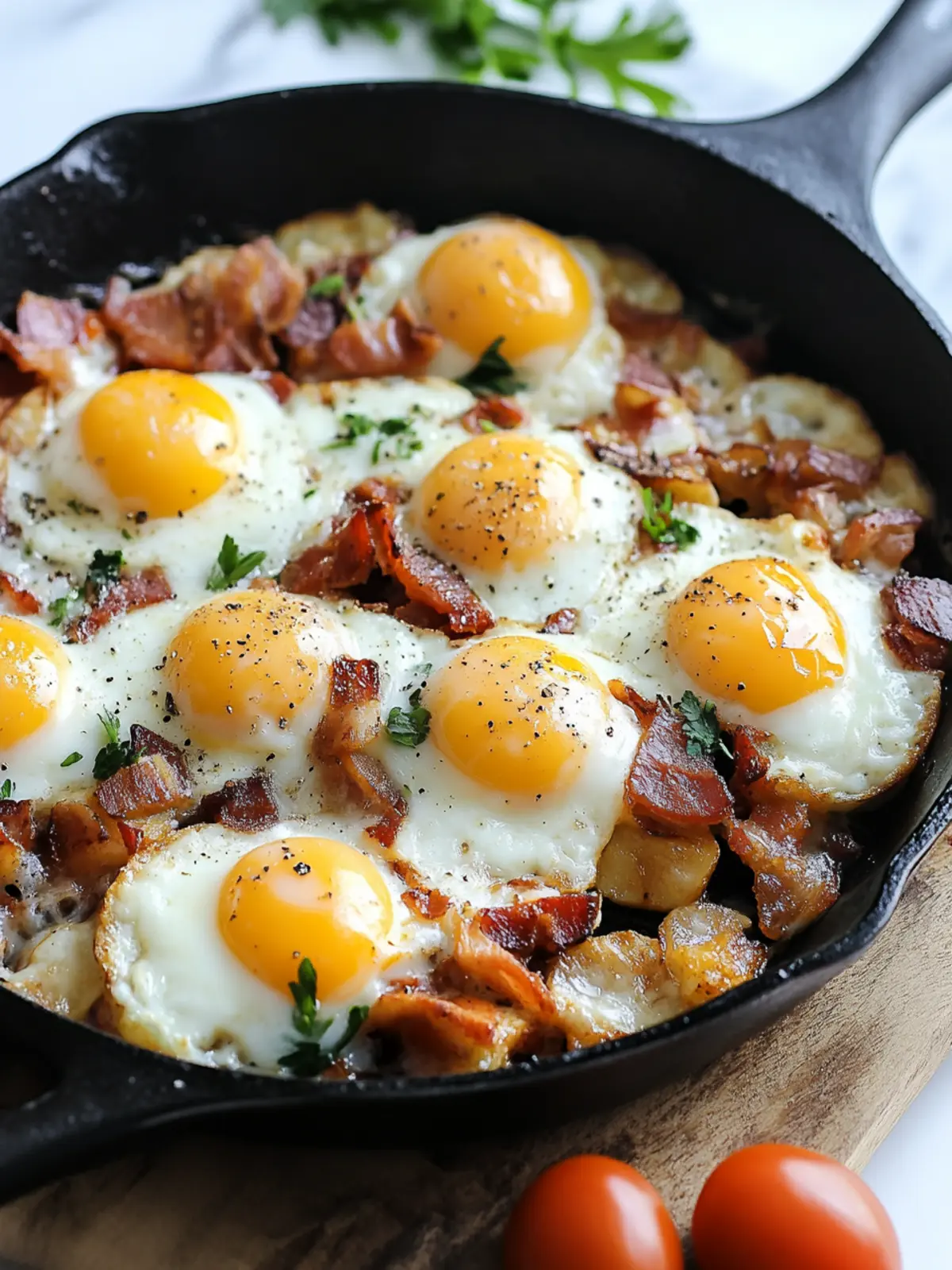 Sizzle Up Your Morning with a Cheesy Breakfast Skillet 3 Breakfast Skillet