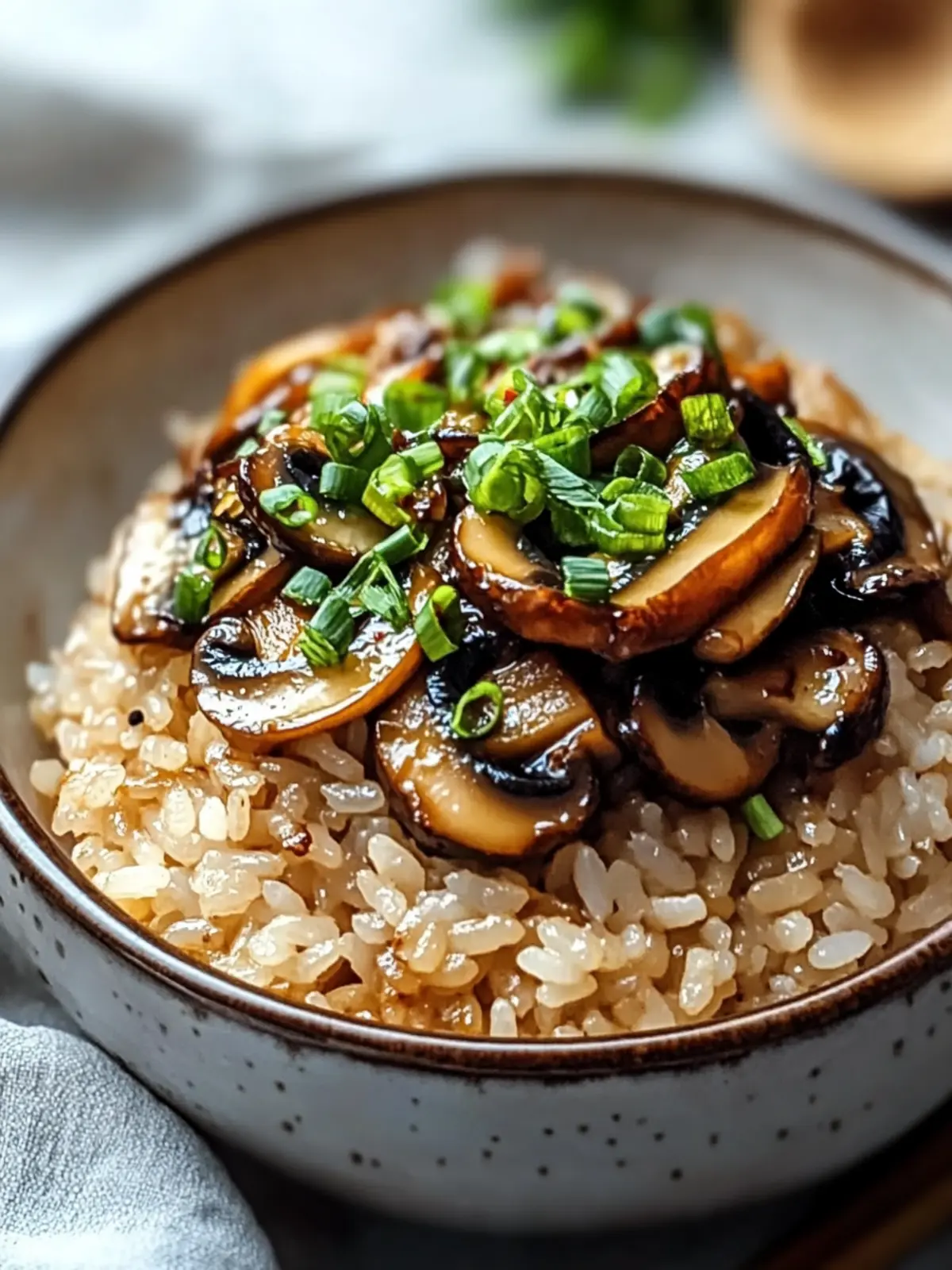 Miso Mushroom Crispy Rice