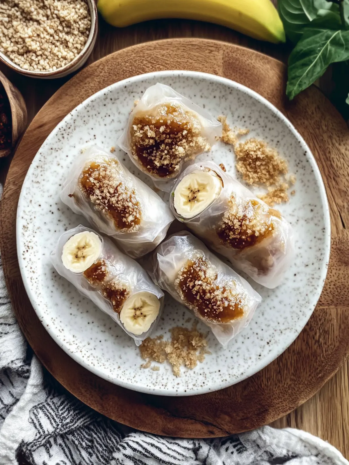 Caramelized Banana Crispy Rice Paper Rolls You’ll Crave Daily 4 Caramelized Banana Crispy Rice Paper Rolls