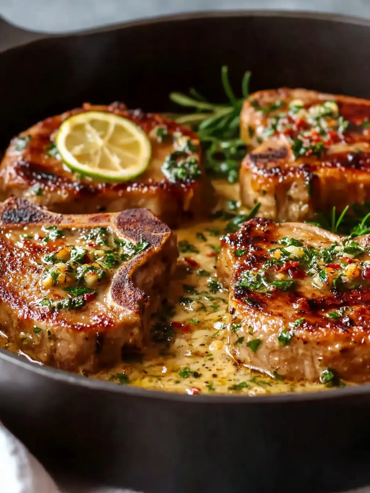 Garlic Marry Me Pork Chops