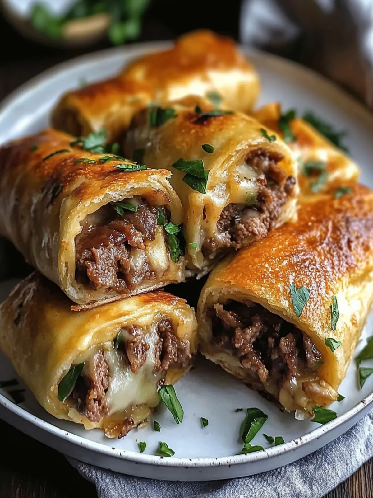 Golden Keto Philly Cheesesteak Rolls for Quick Dinner Bliss 3 Golden Keto Philly Cheesesteak Rolls