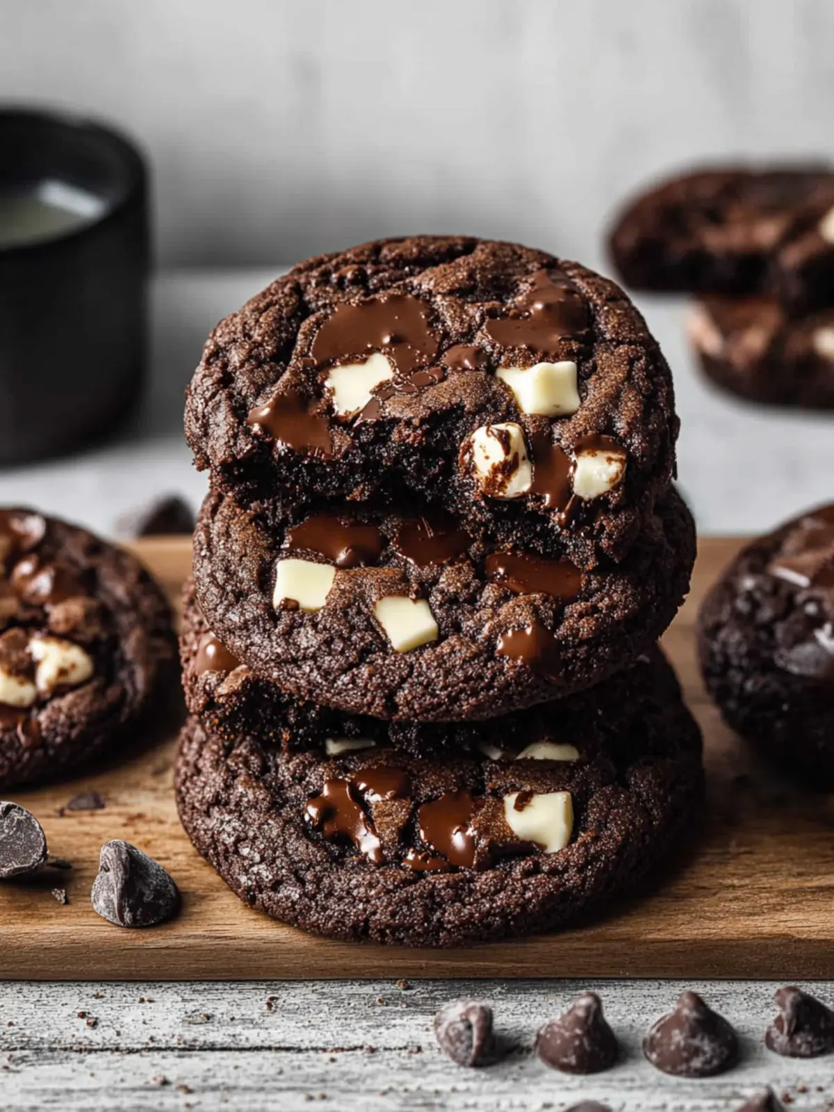 Triple Chocolate NYC Cookies