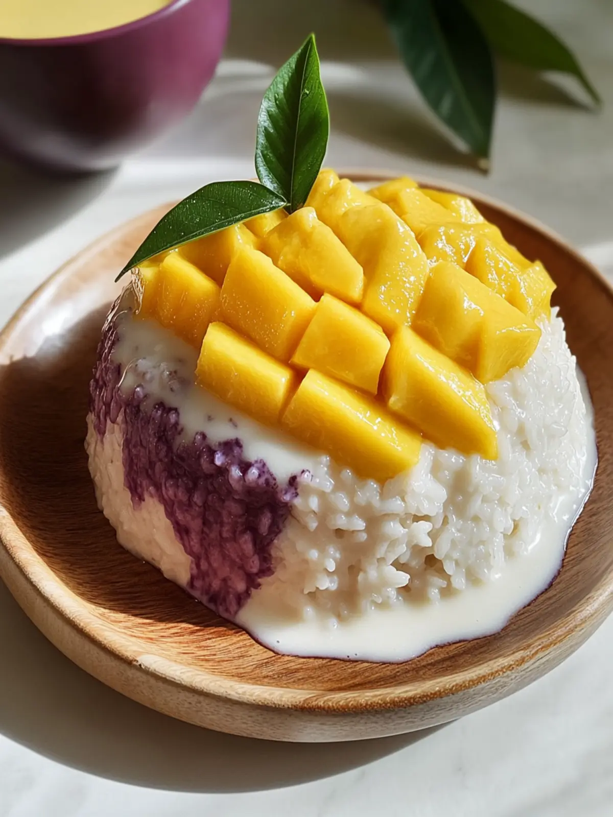 Easy Authentic Mango Sticky Rice with Creamy Coconut Sauce