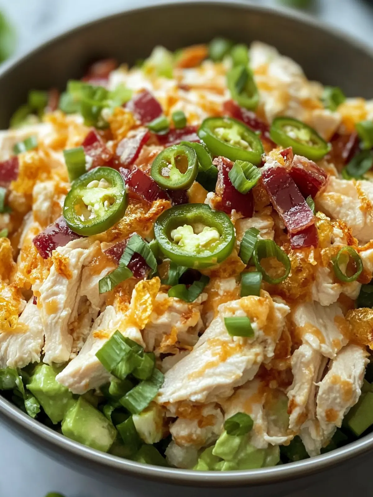 Jalapeno Popper Keto Chicken Salad