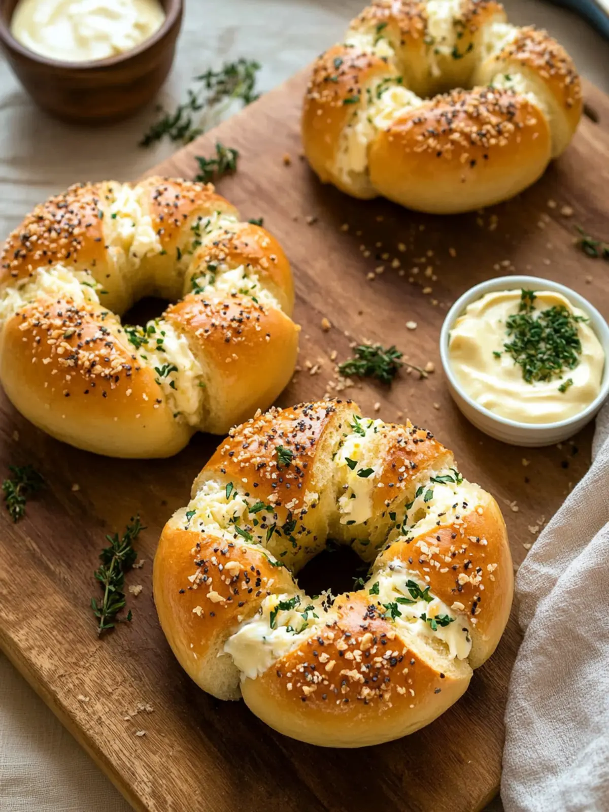 Cream Cheese Stuffed Garlic Bagels: Your New Favorite Snack 4 Cream Cheese Stuffed Garlic Bagel