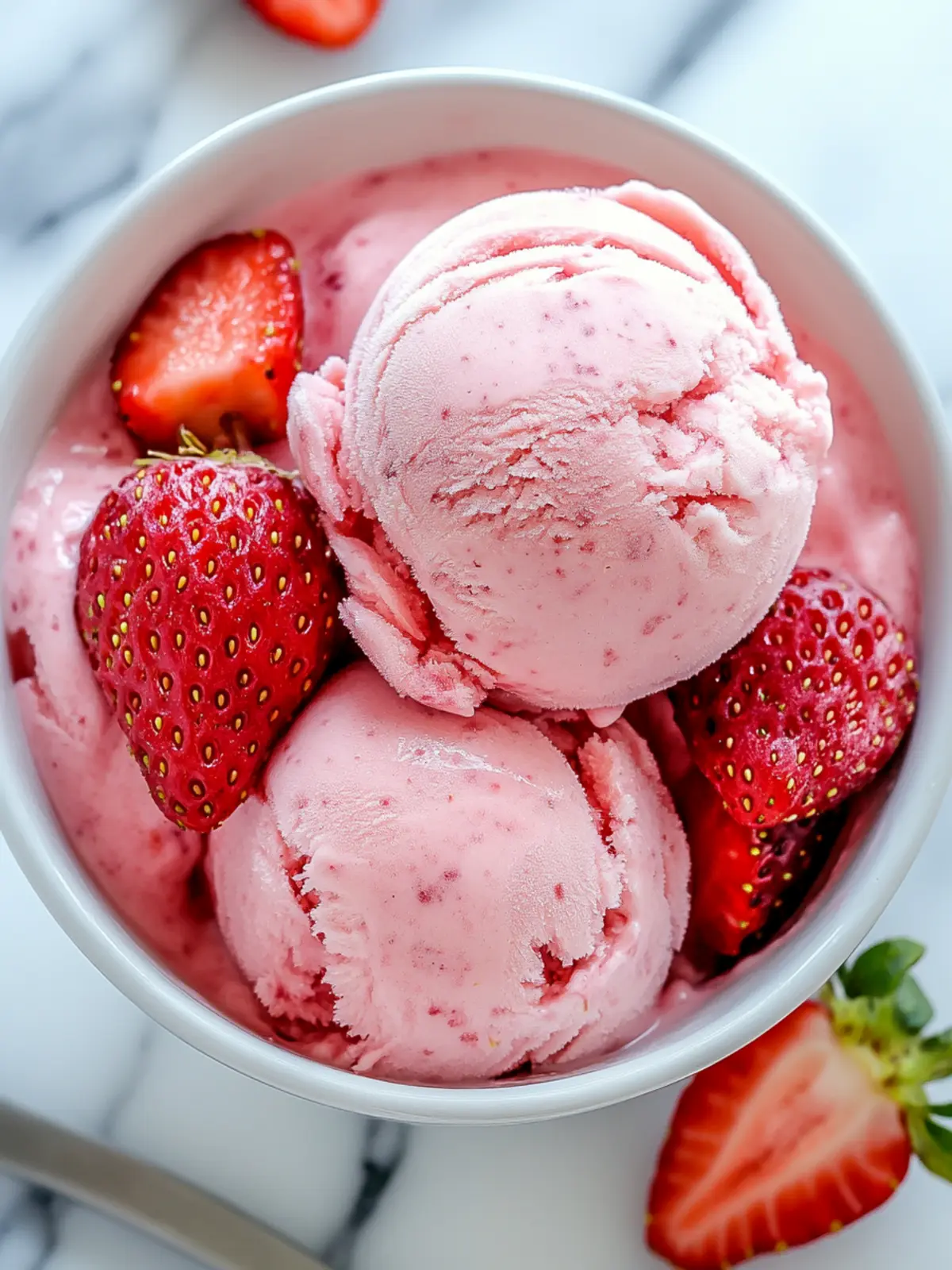 Strawberry Greek Frozen Yogurt