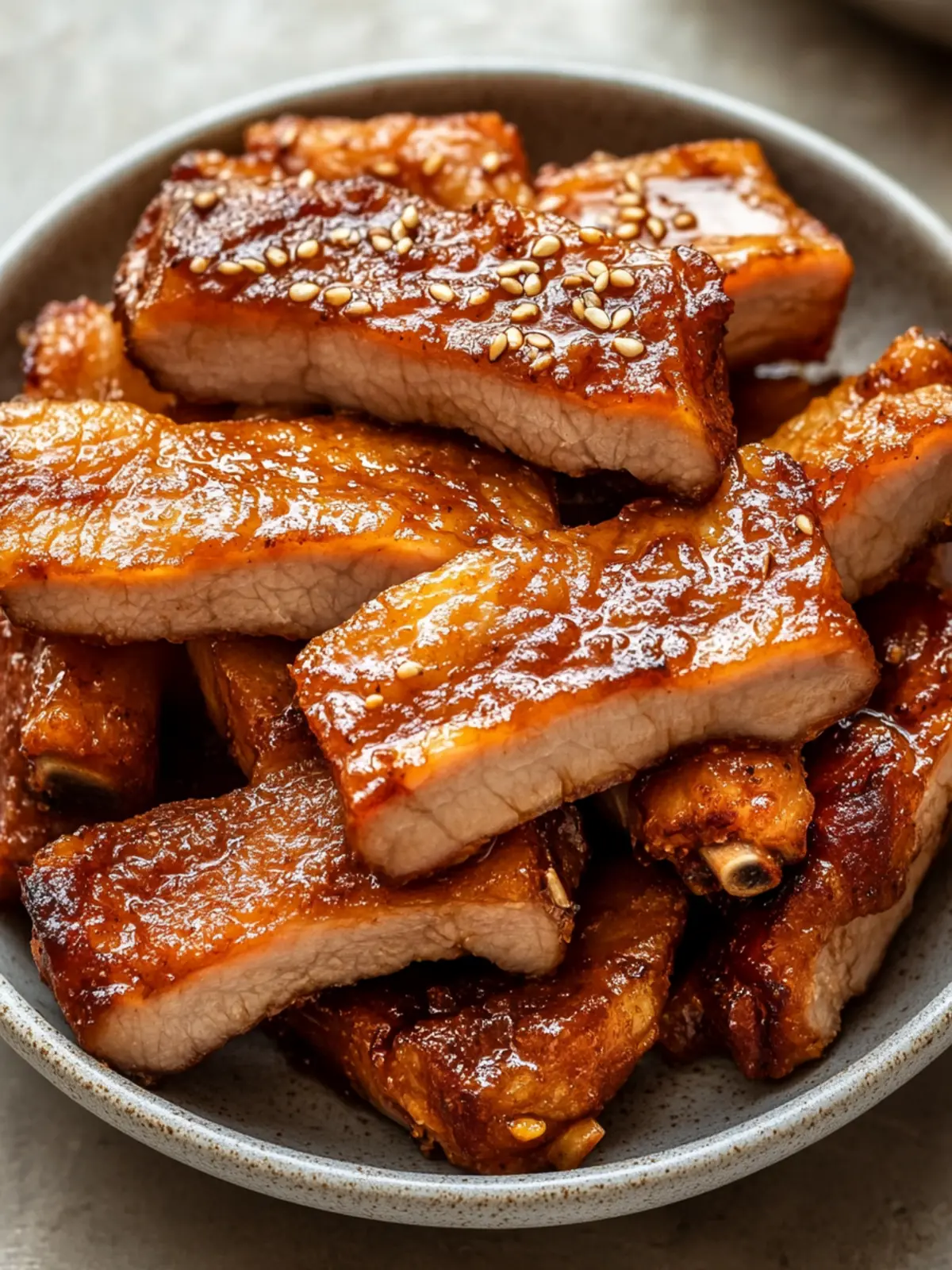 Spicy Air Fryer Pork Belly Strips