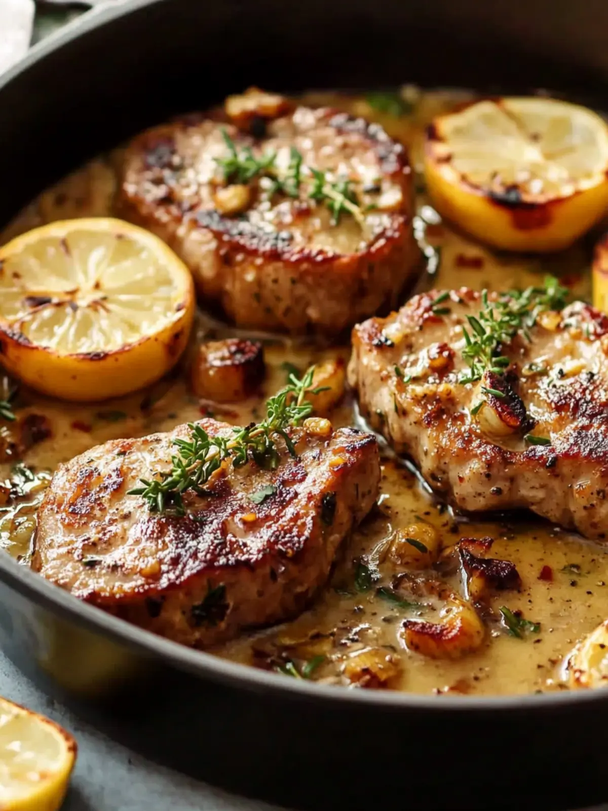 Garlic Marry Me Pork Chops