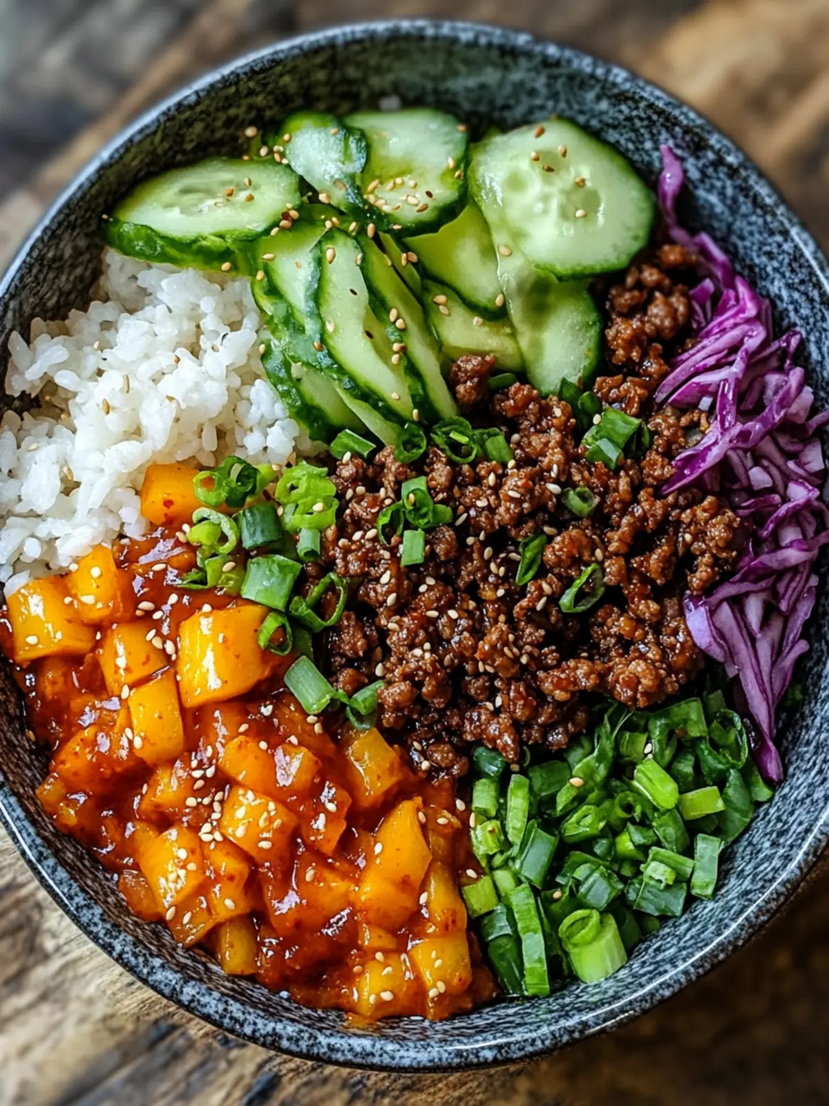 Korean Ground Beef Bowl