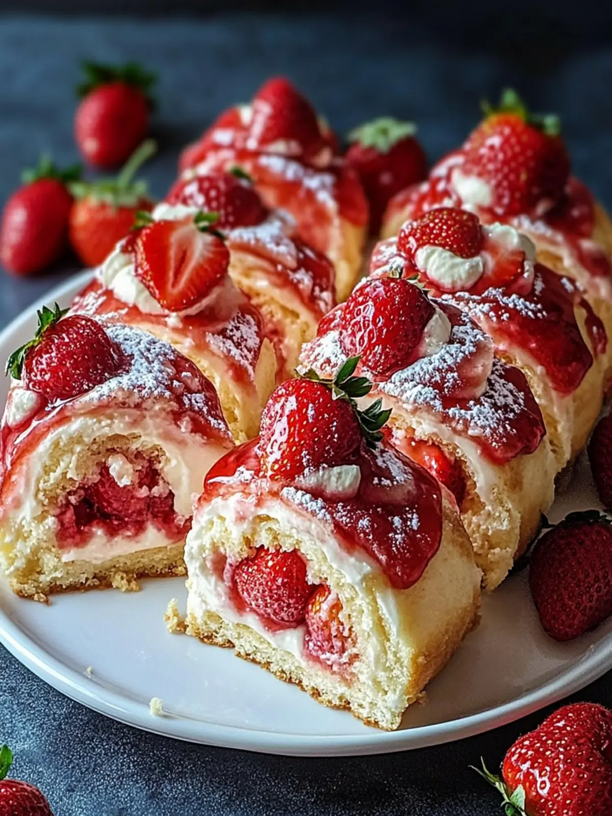 Strawberry Cheesecake Sweet Rolls That Will Make You Smile 5 Strawberry Cheesecake Sweet Rolls