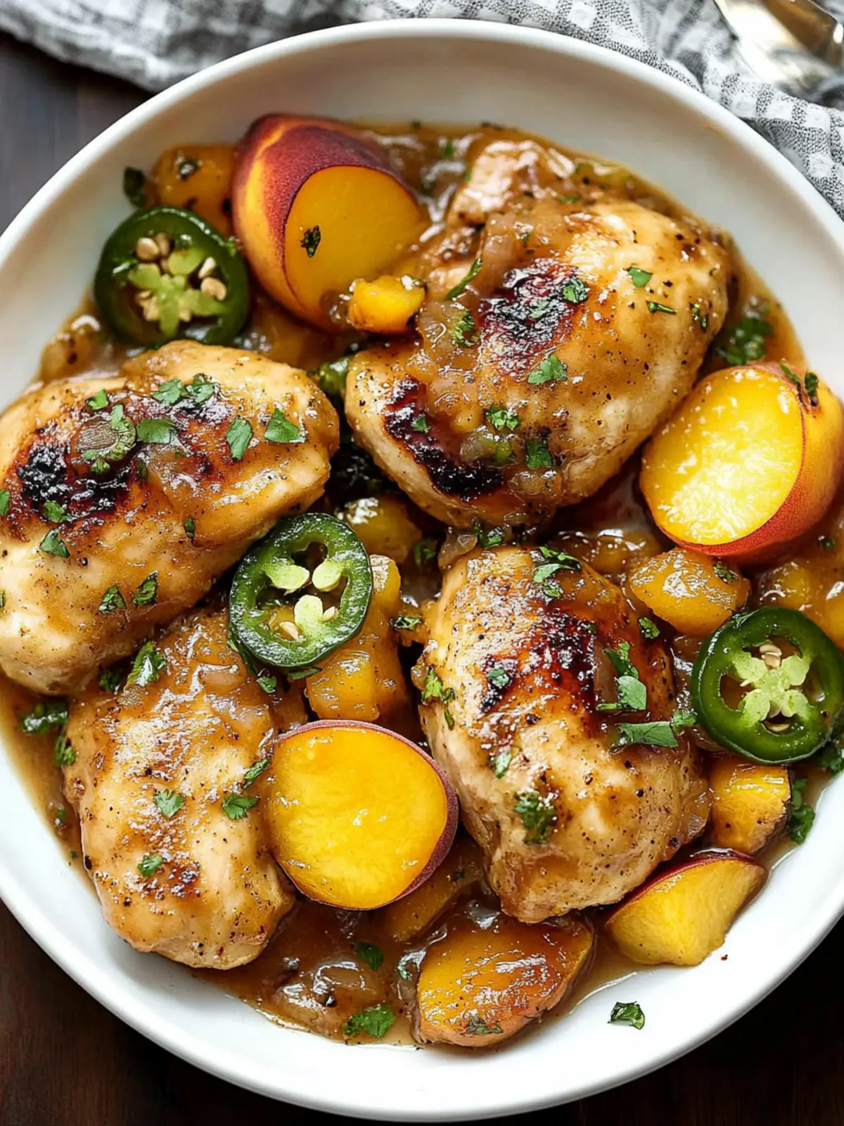 Savor Jalapeño Peach Chicken for a Sweet & Spicy Feast 4 Jalapeño Peach Chicken