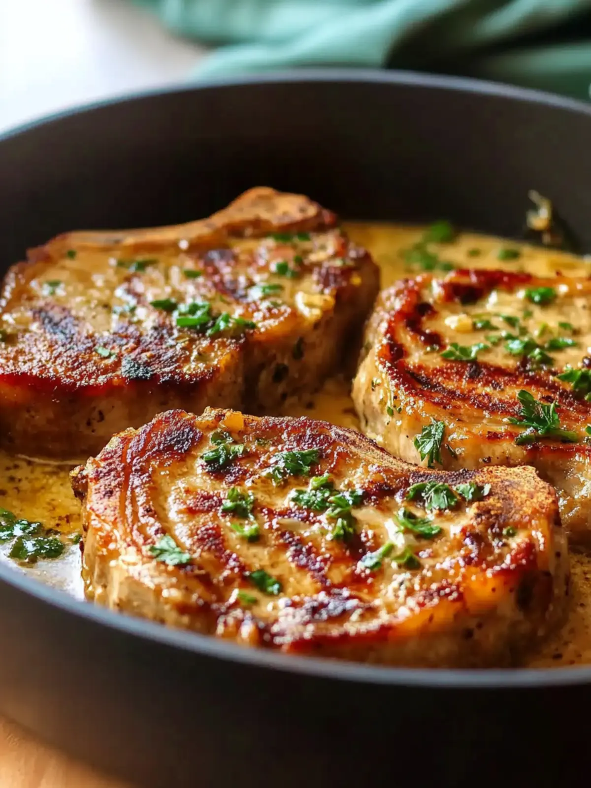 Garlic Marry Me Pork Chops