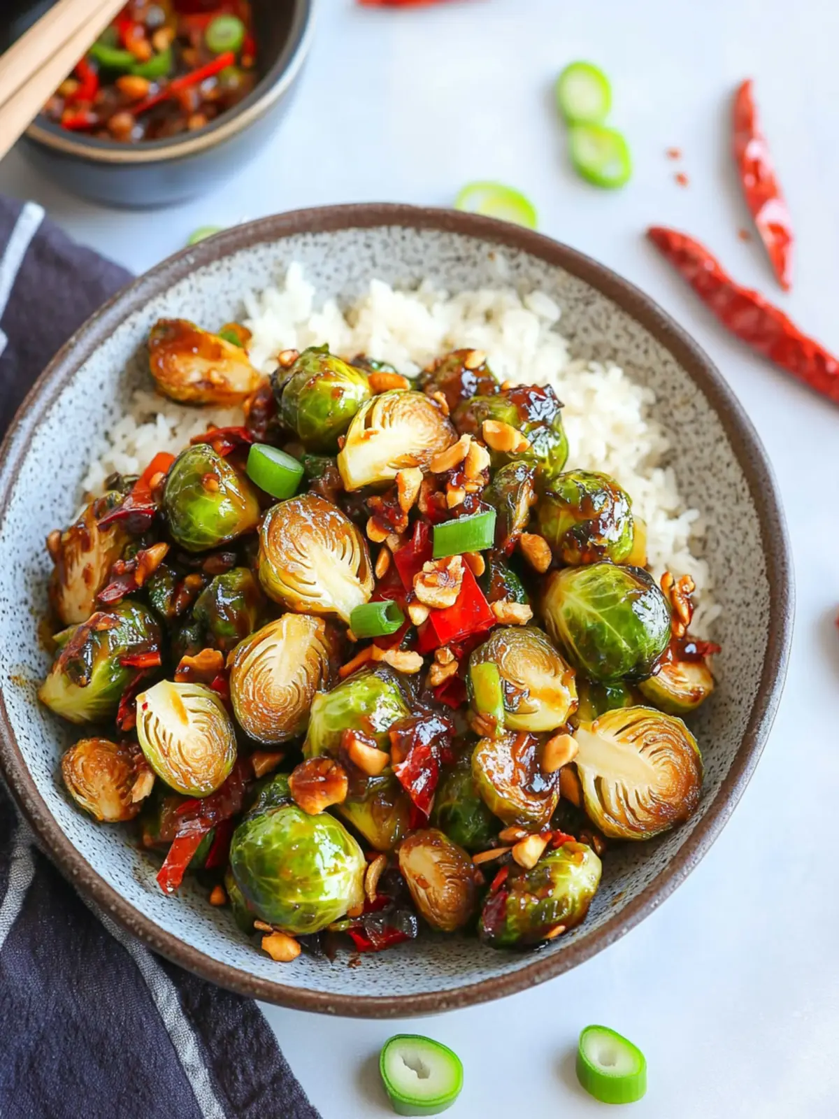 Keto Kung Pao Brussels Sprouts That Will Ditch Fast Food Forever 4 Kung Pao Brussel Sprouts