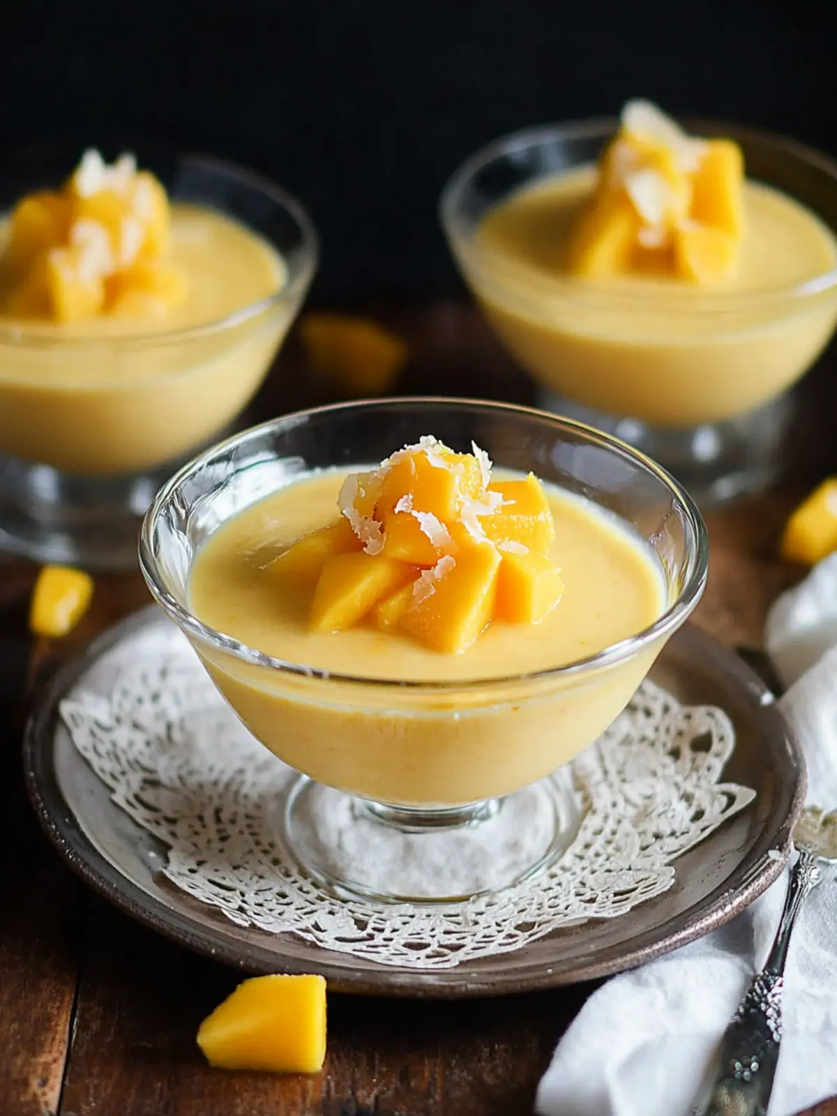 Creamy Mango Pudding: Your No-Bake Tropical Escape 5 Mango Pudding