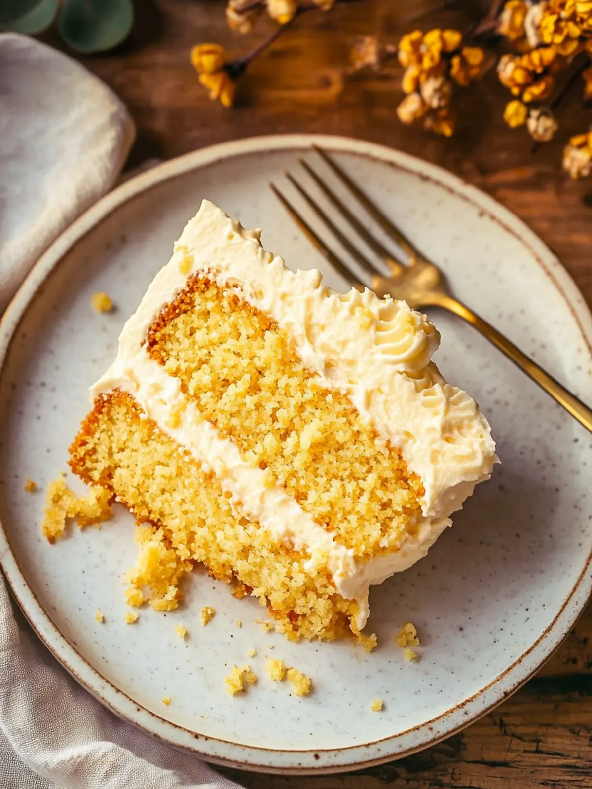 Irresistible Cornbread Cake with Whipped Honey Buttercream Frosting 4 Cornbread Cake with Whipped Honey Buttercream Frosting