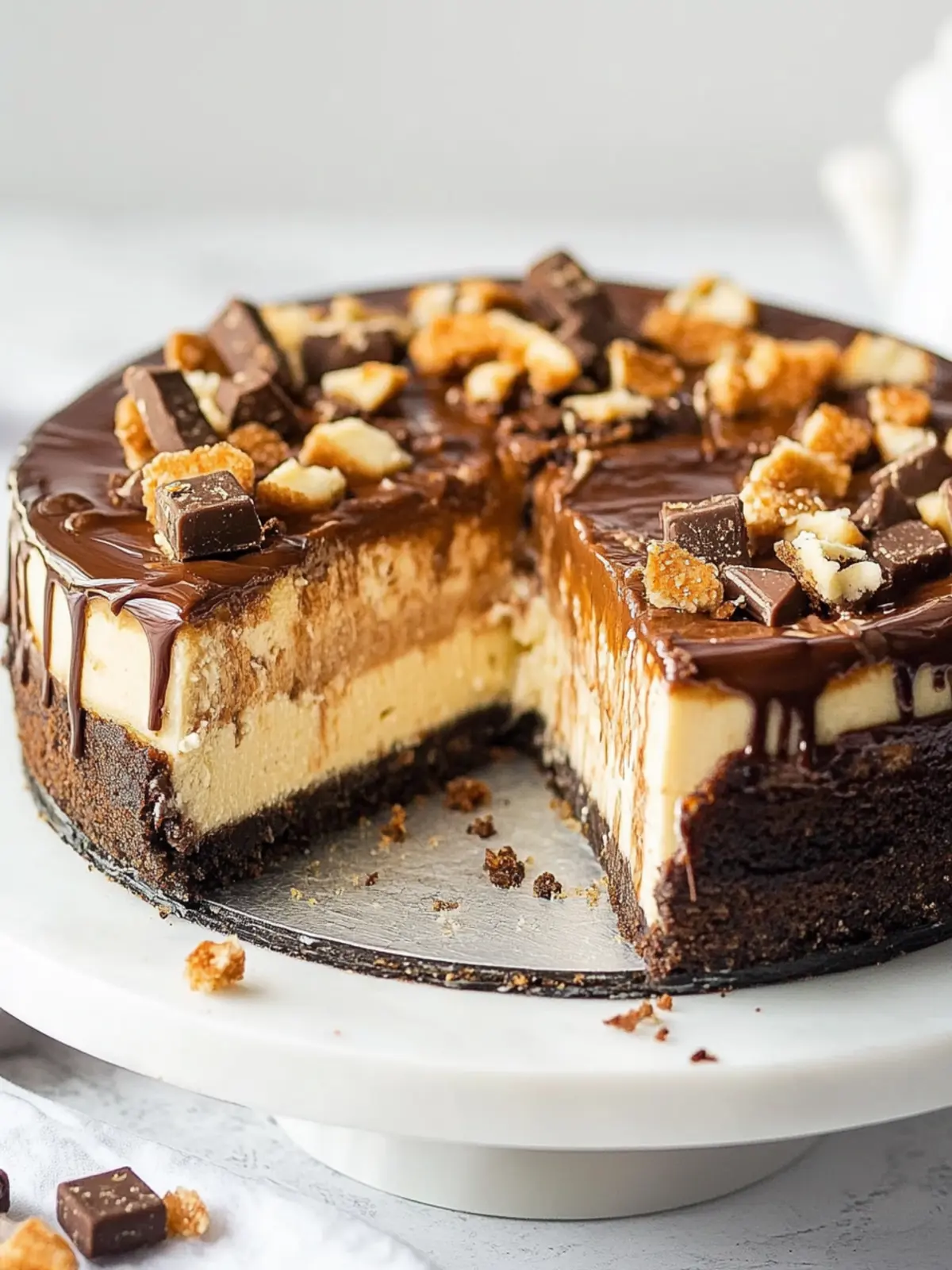 Creamy Snickers Cheesecake to Satisfy Your Sweet Cravings 4 Snickers Cheesecake