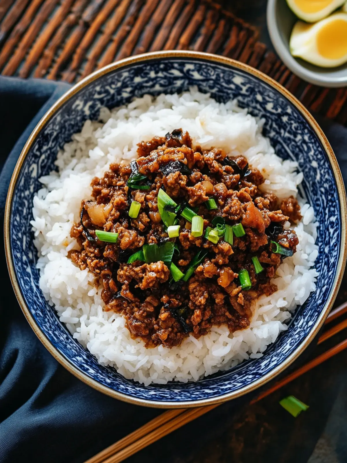 Taiwanese Braised Minced Pork Over Rice