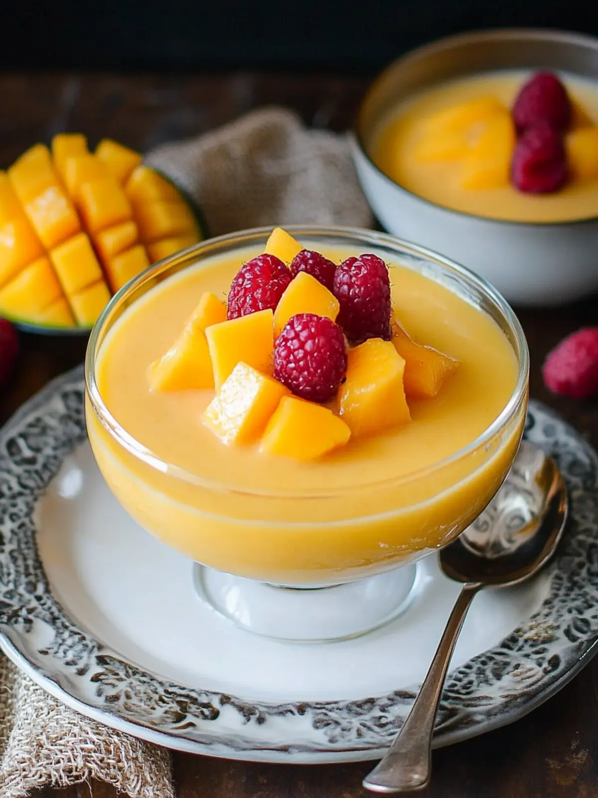 Creamy Mango Pudding: Your No-Bake Tropical Escape 3 Mango Pudding
