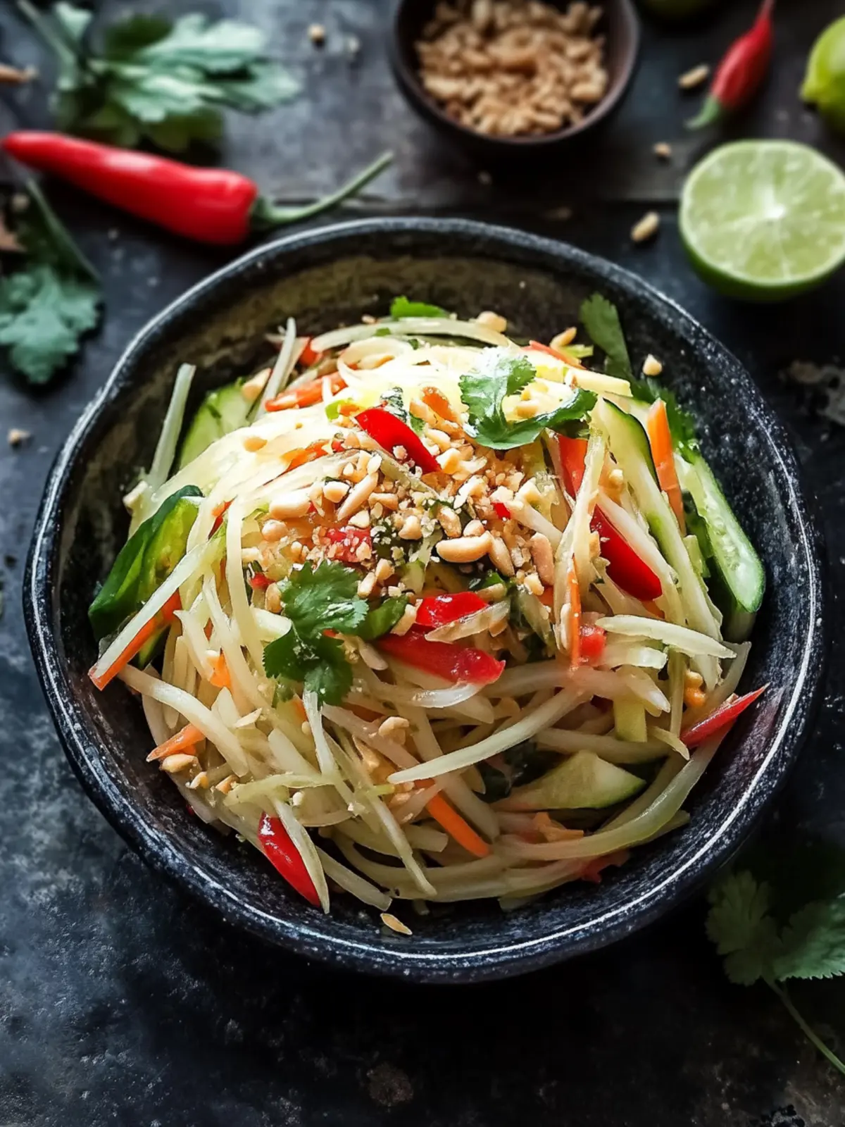 Authentic Thai Green Papaya Salad